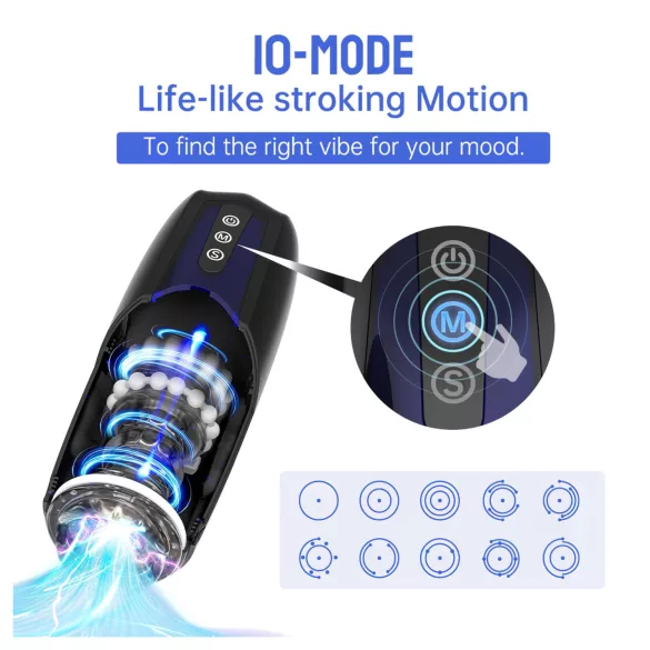 Magic Motion Xone - App-vezérelt maszturbátor, férfiaknak (kék)