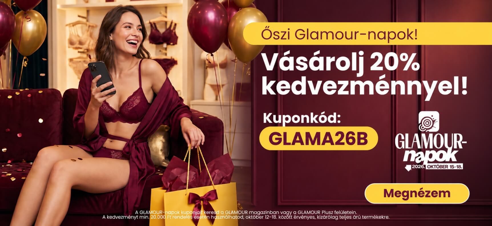 Őszi Glamour-napok a Szexshop.hu-n