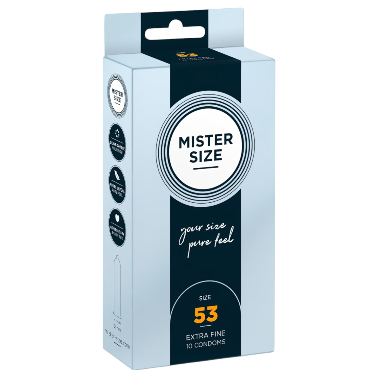 Mister Size vékony óvszer - 53 mm (10 db) Mister Size vékony óvszer - 53 mm (10 db)