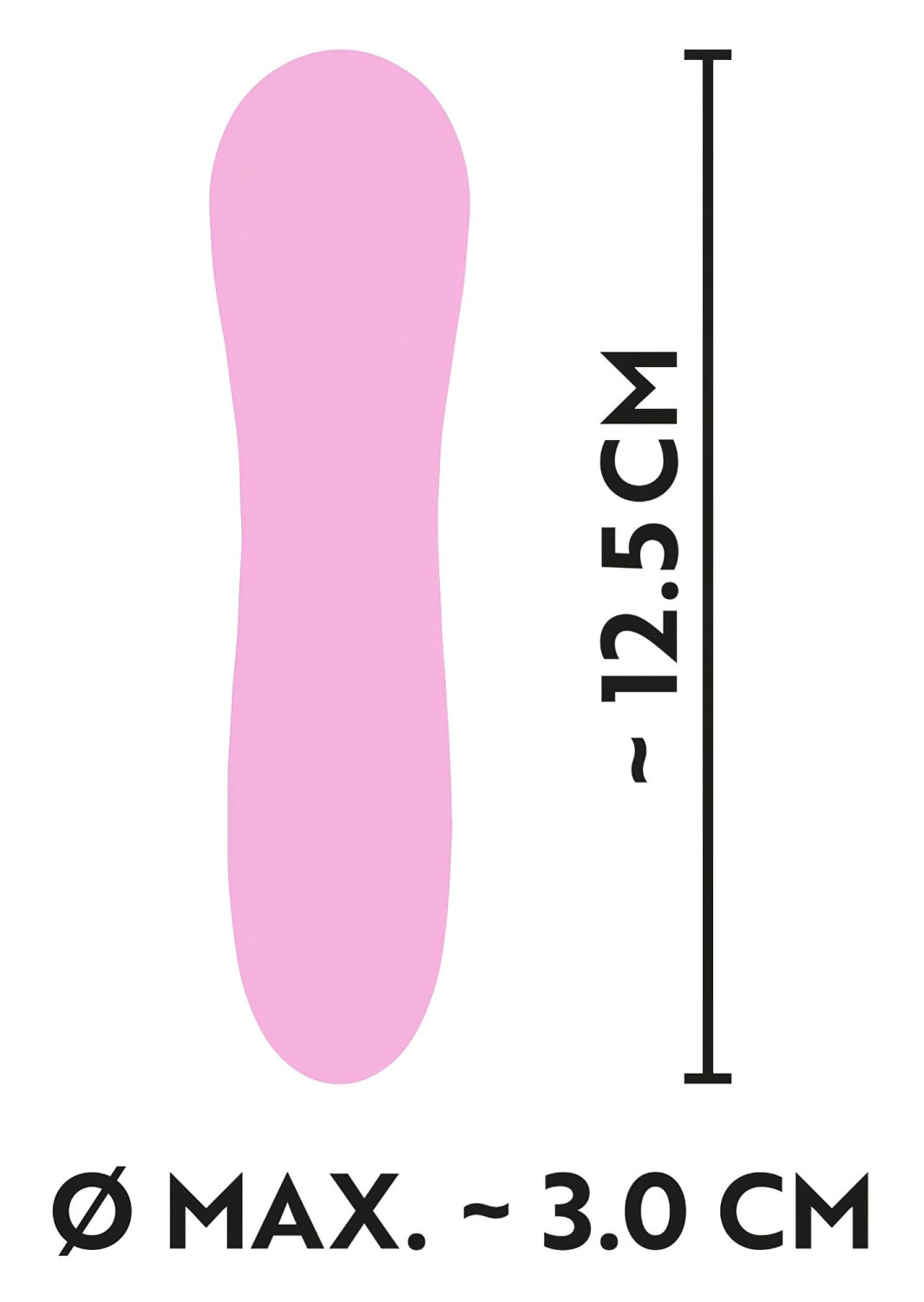 Cuties Mini - akkus, vízálló, spirál vibrátor (pink)
