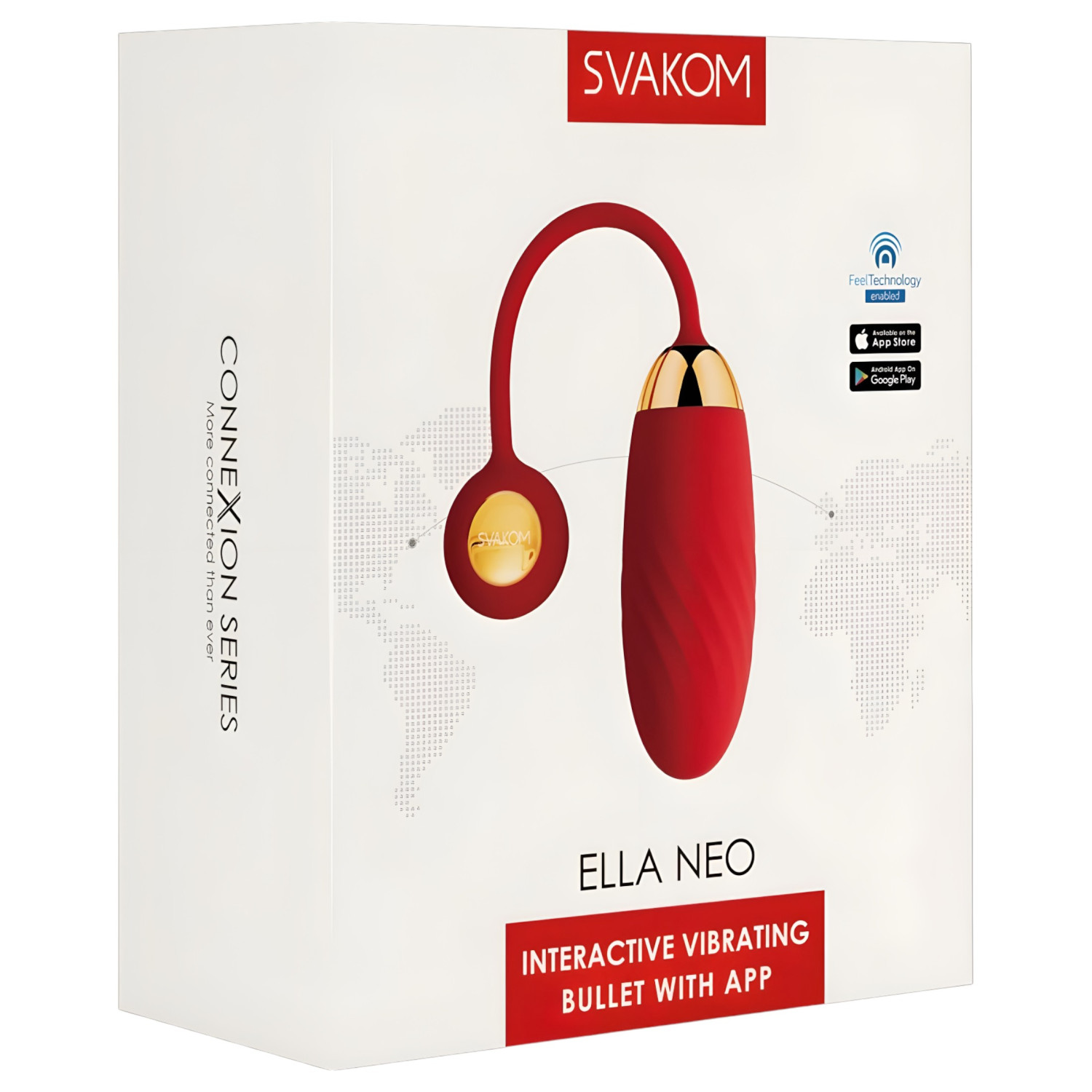 Svakom Ella Neo – App-vezérelt vibrációs tojás (piros)