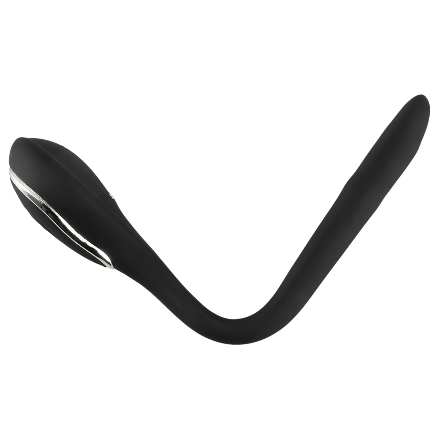 Penis Plug Dilator - akkus, vibrációs dilátor (1 cm, fekete)