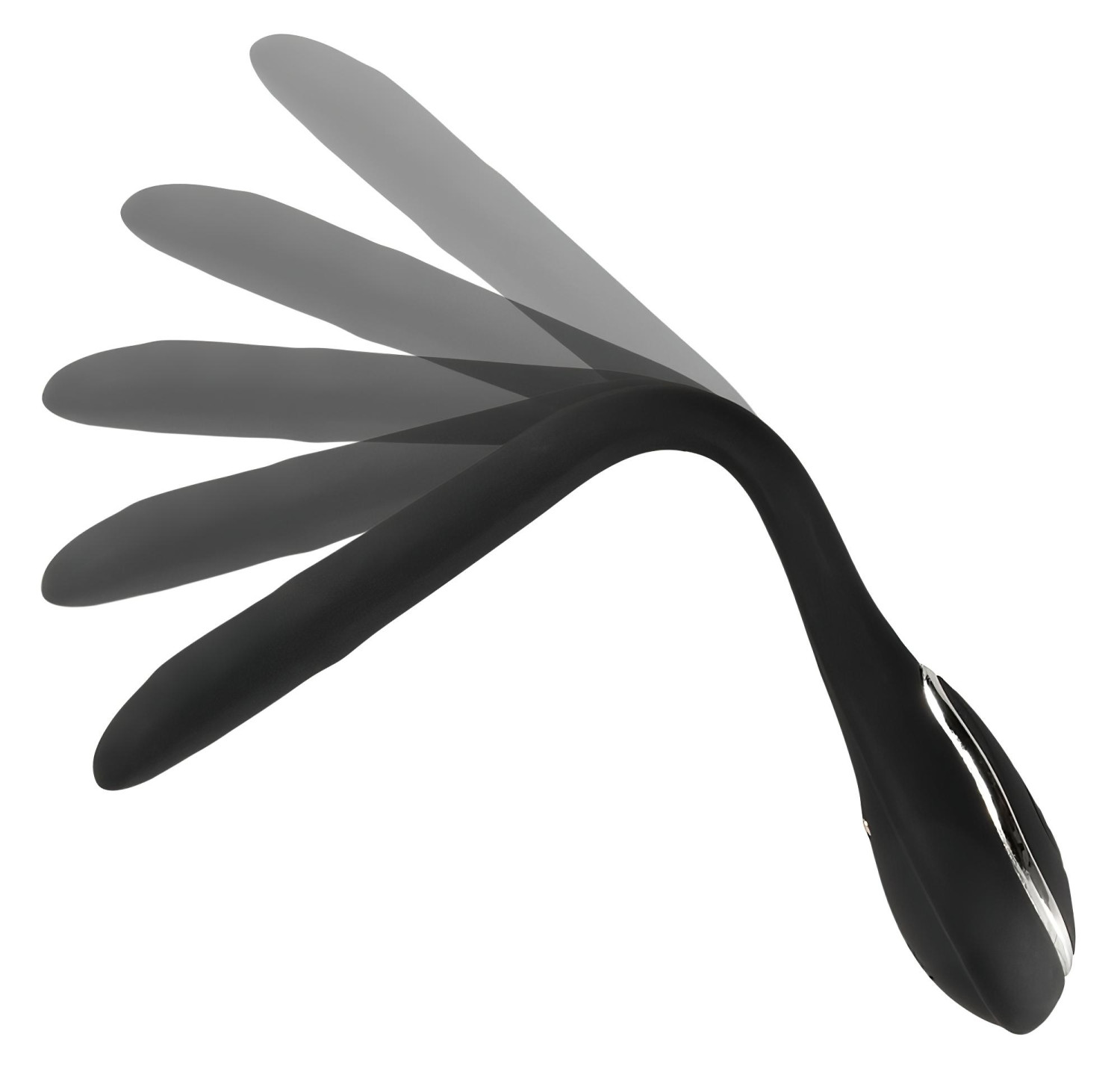 Penis Plug Dilator - akkus, vibrációs dilátor (1 cm, fekete)