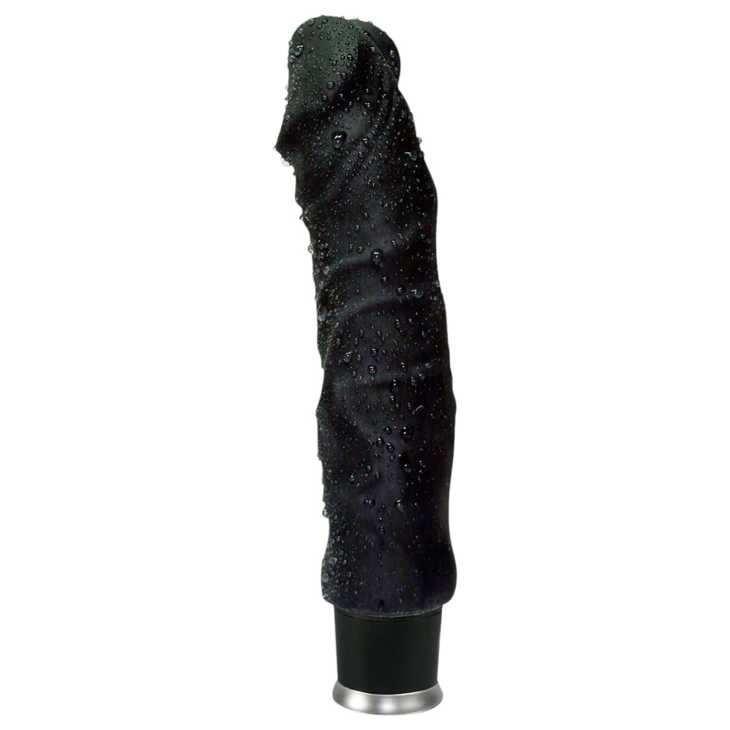 Nature Skin - élethű vibrátor (fekete, 22 cm)