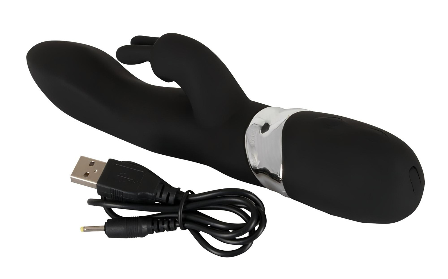 SMILE Blacky - USB-s 2 motoros vibrátor (fekete)