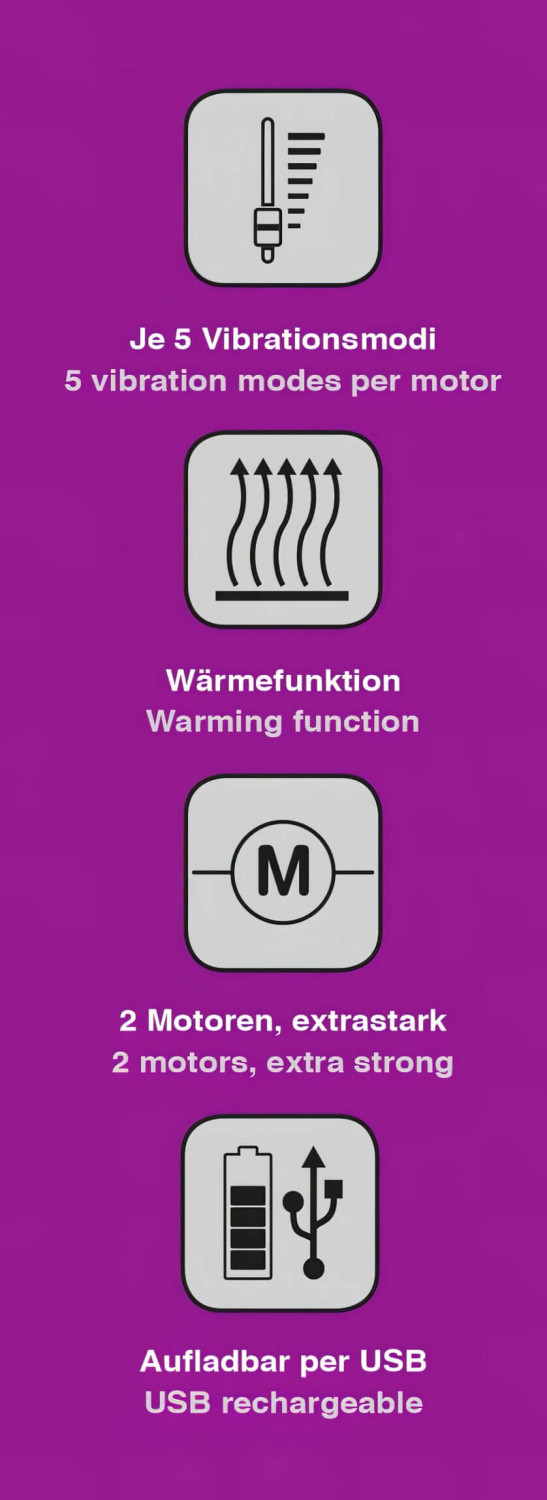 Javida - melegítő csiklóizgató vibrátor (pink)