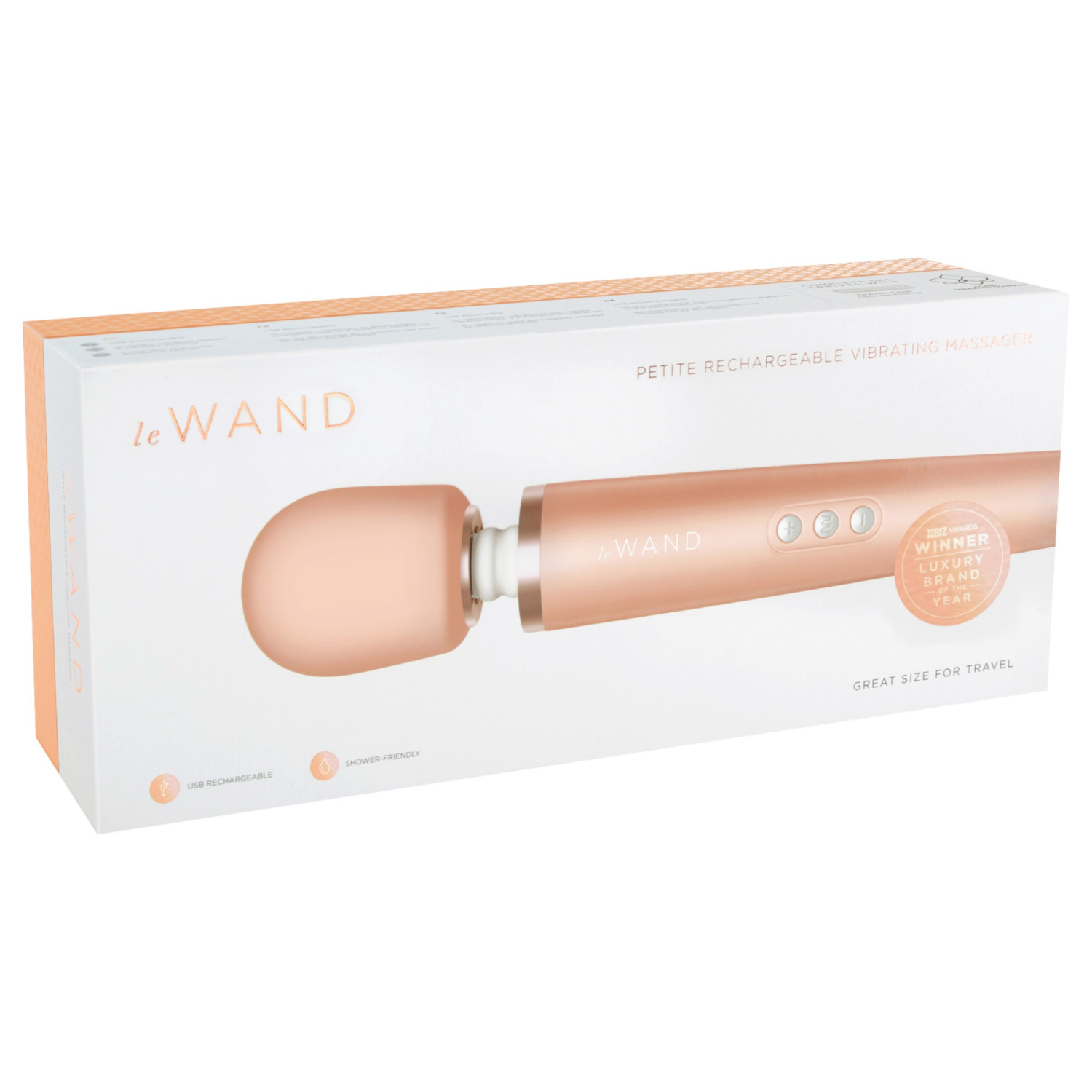 le WAND Petite prémium wand-vibrátor (Rose Gold)