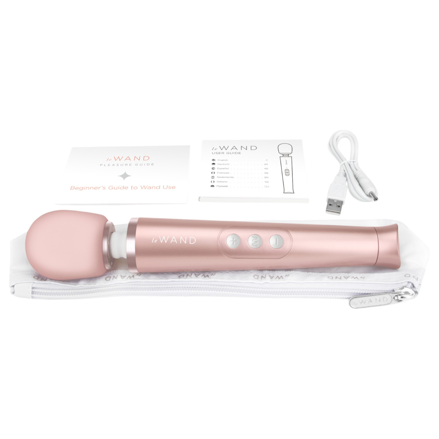 le WAND Petite prémium wand-vibrátor (Rose Gold)