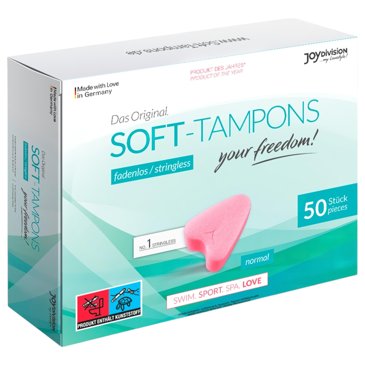 JoyDivision Soft-Tampons - zsinór nélküli szextampon (50 db)