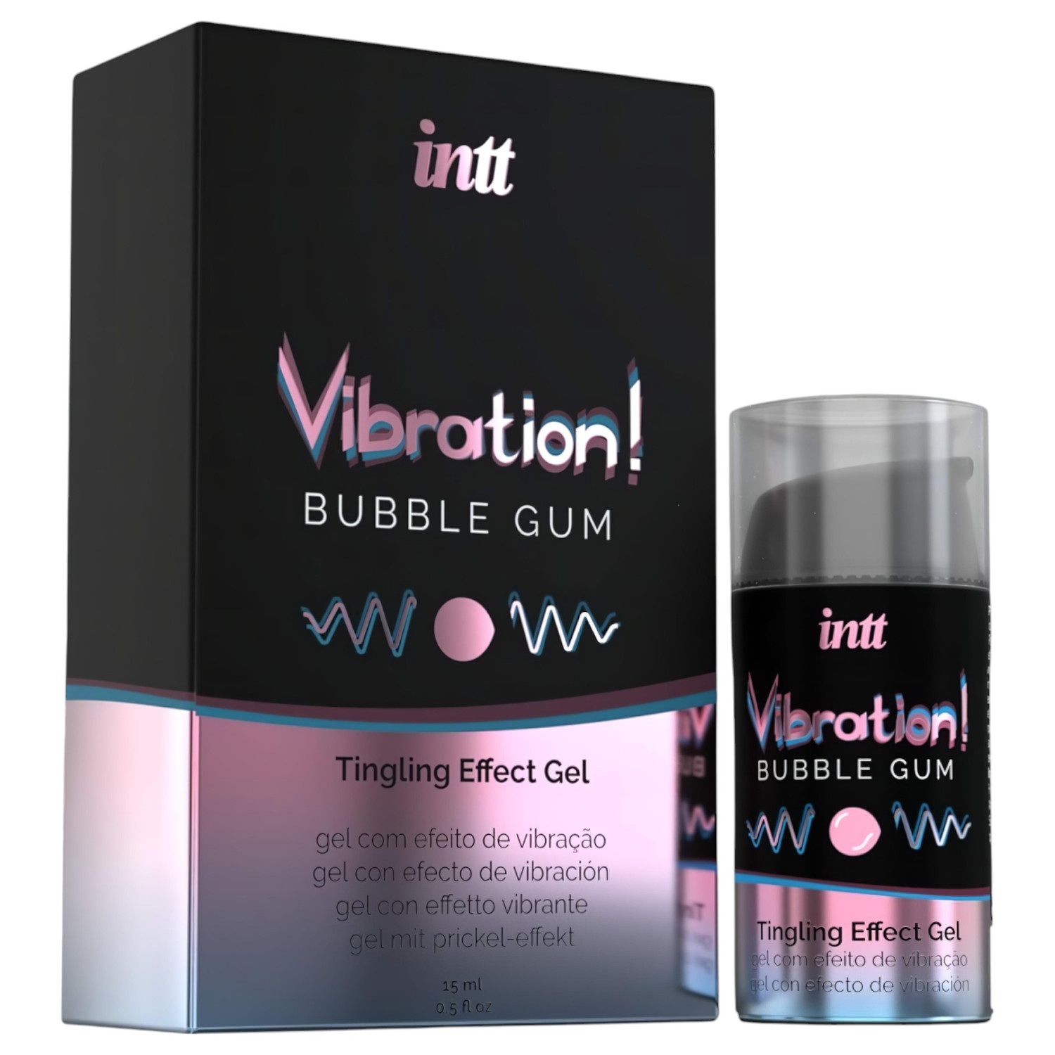 Intt Vibration! - folyékony vibrátor - rágógumi (15 ml)