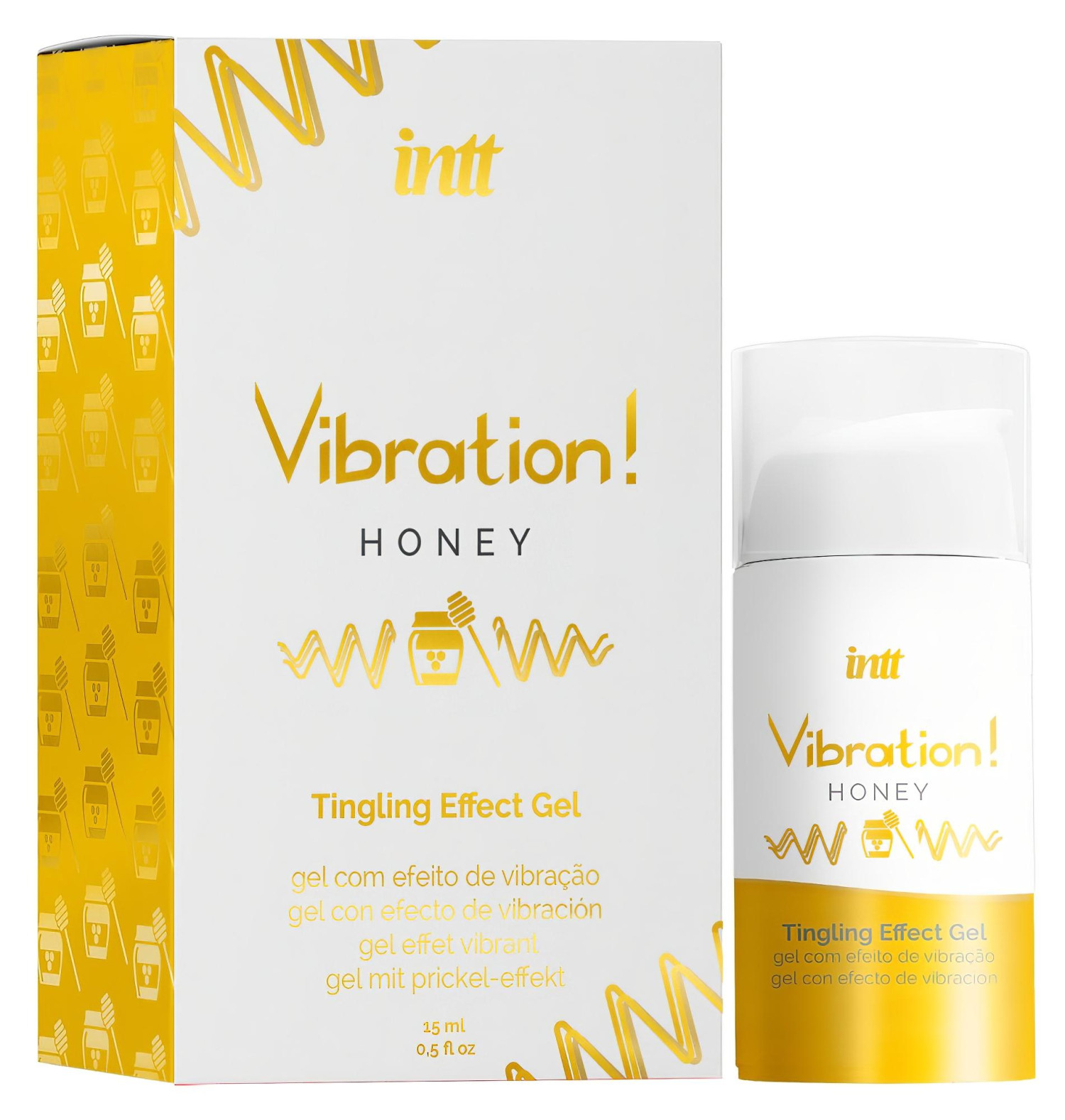 Intt Vibration! - folyékony vibrátor - méz (15 ml)