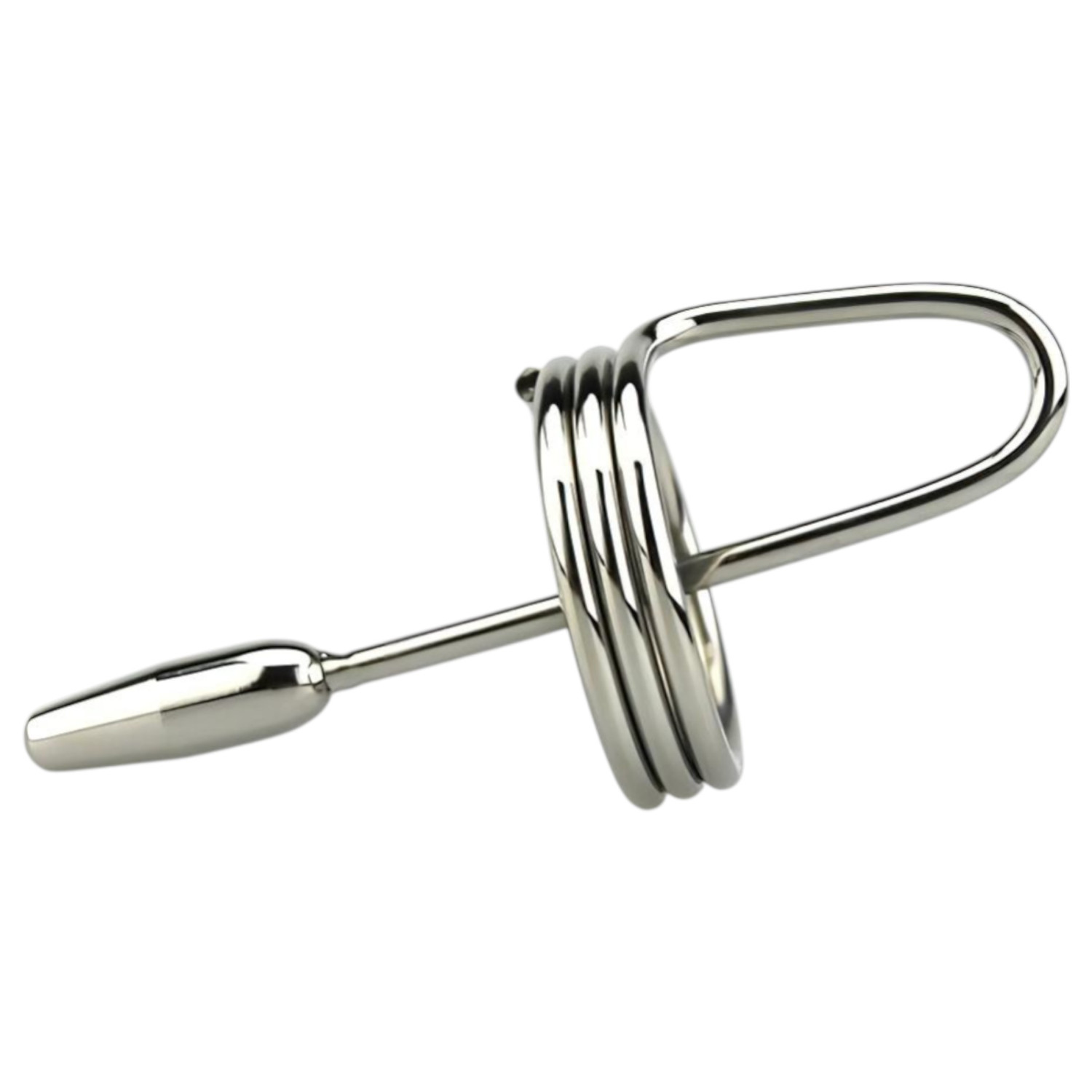 DeepRing - gyűrűs, fém dilátor - 9 cm (ezüst)