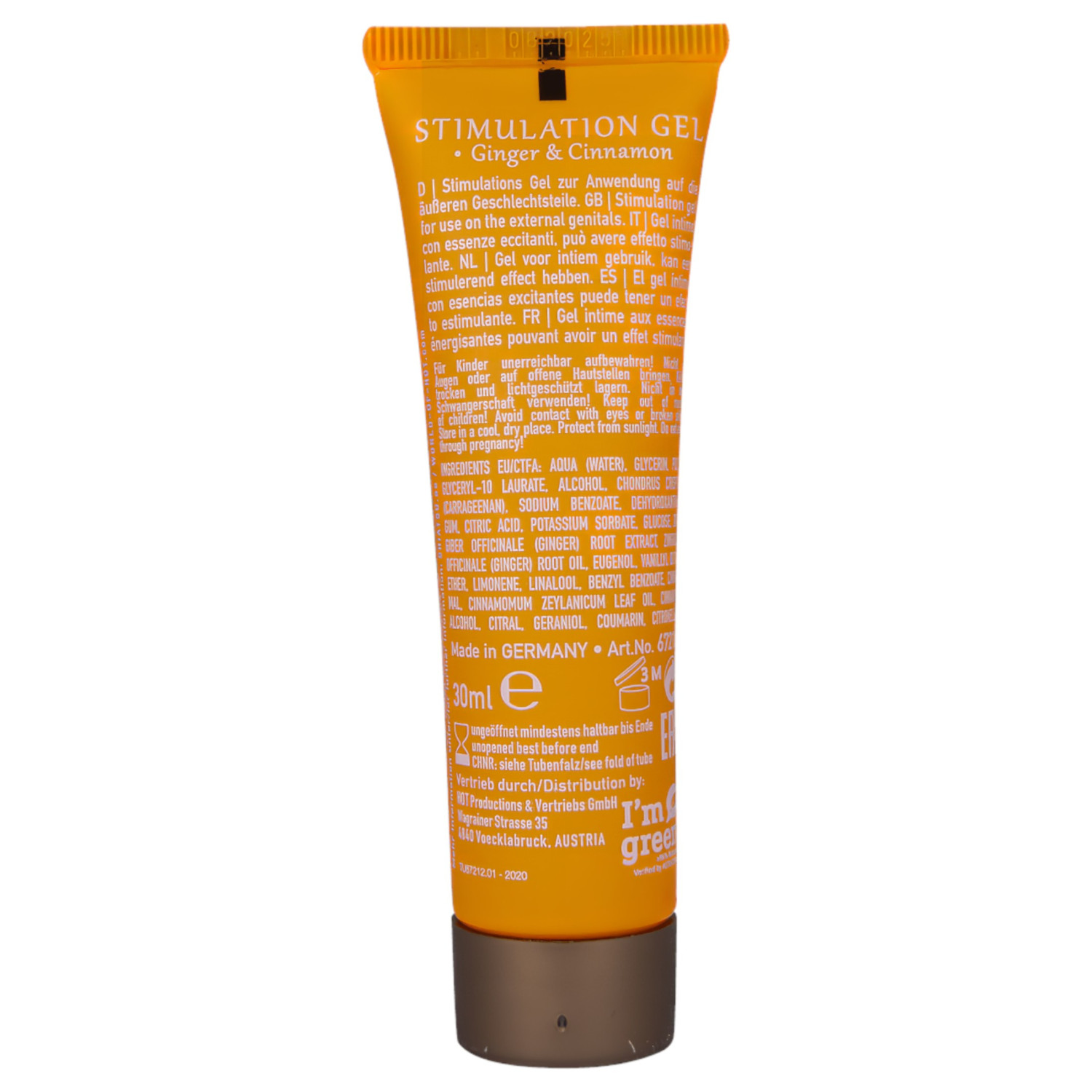 HOT Shiatsu - stimuláló krém nőknek - gyömbér és fahéj (30 ml)