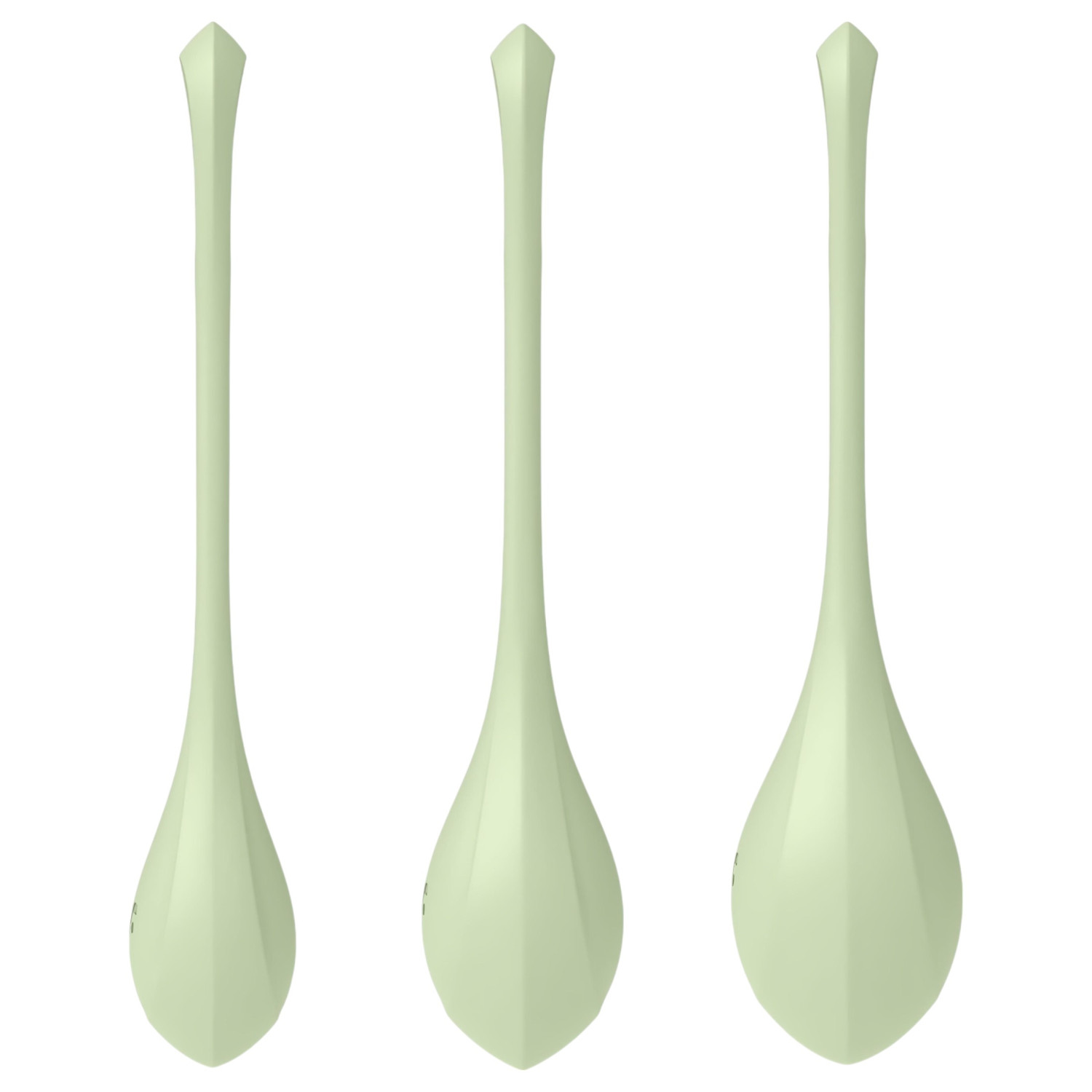 Satisfyer Yoni Power 2 - gésagolyó szett (zöld, 3 részes)