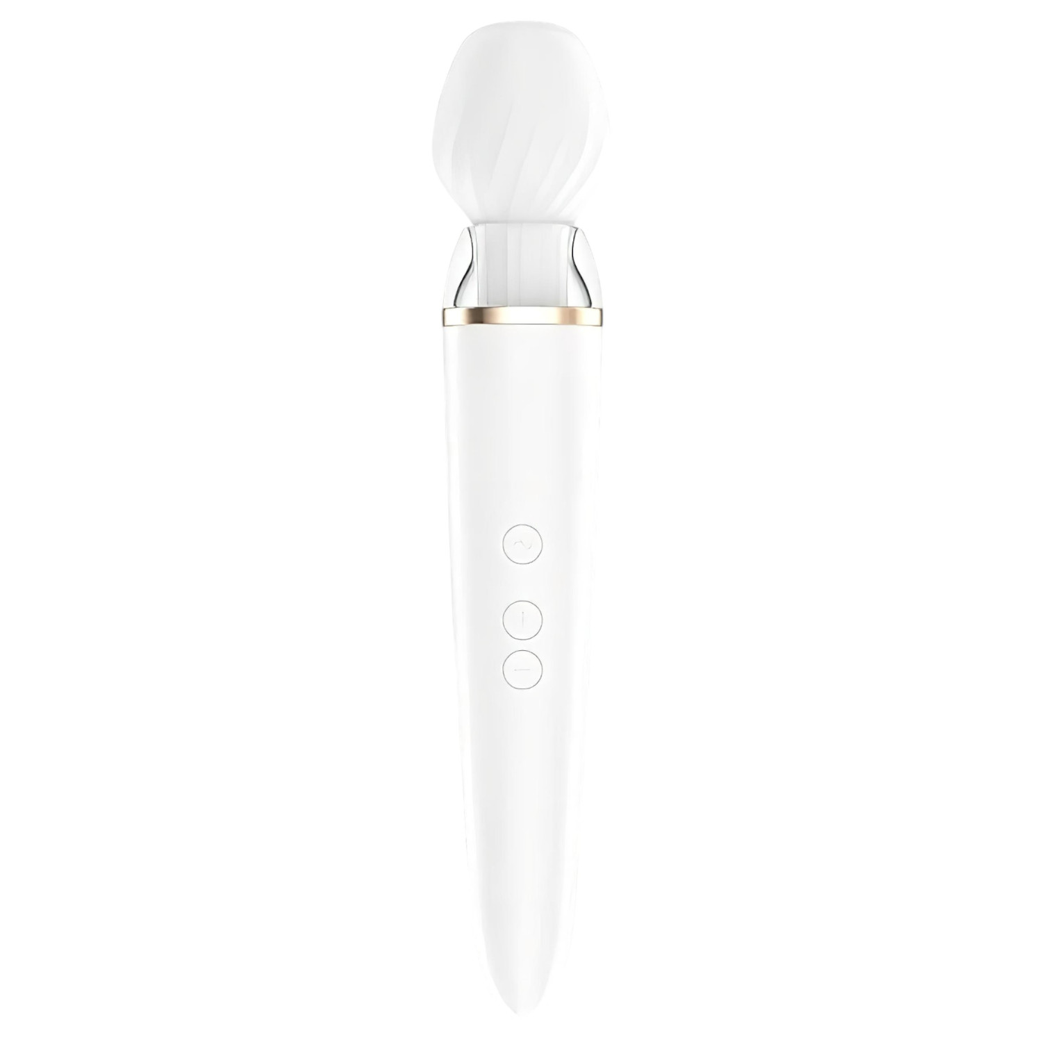 Satisfyer Double Wand-er – App-vezérelt masszírozó vibrátor (fehér)