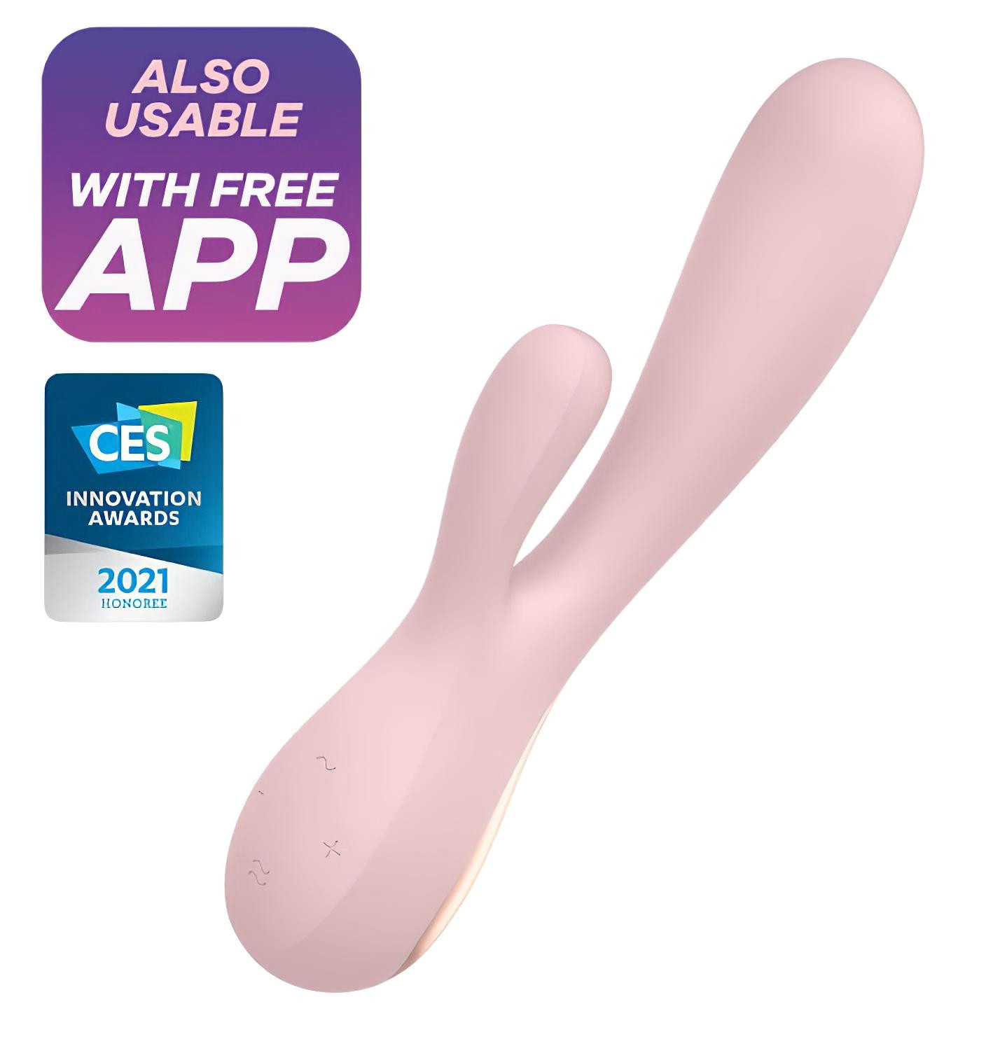 Satisfyer Mono Flex – App-vezérelt vibrátor (pink)