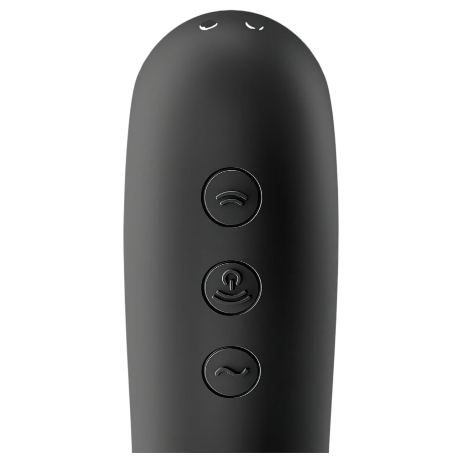 Satisfyer Dual Kiss - akkus hüvelyi és csikló vibrátor (fekete)