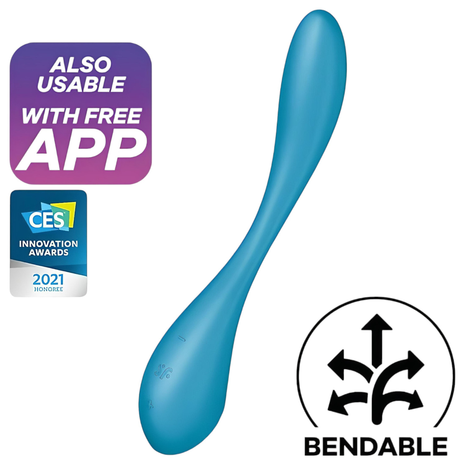 Satisfyer G-spot Flex 5 – App-vezérelt G-pont vibrátor (zöld)