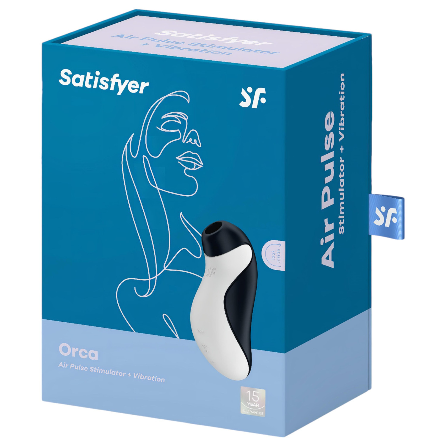Satisfyer Orca - vízálló léghullámos csiklóizgató (fekete-fehér) Satisfyer Orca - vízálló léghullámos csiklóizgató (fekete-fehér)