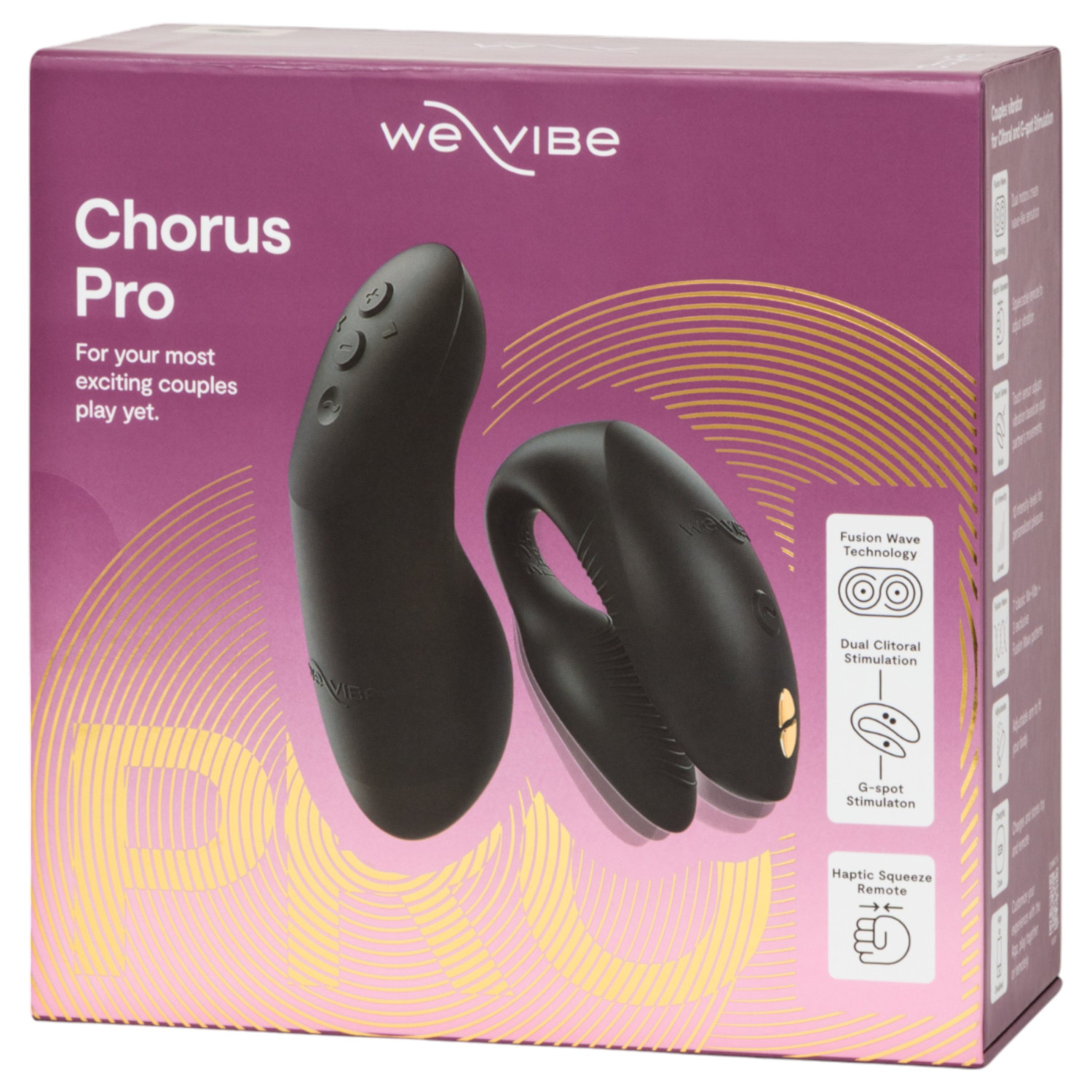 We-Vibe Chorus Pro – App- és távirányítós párvibrátor (fekete)