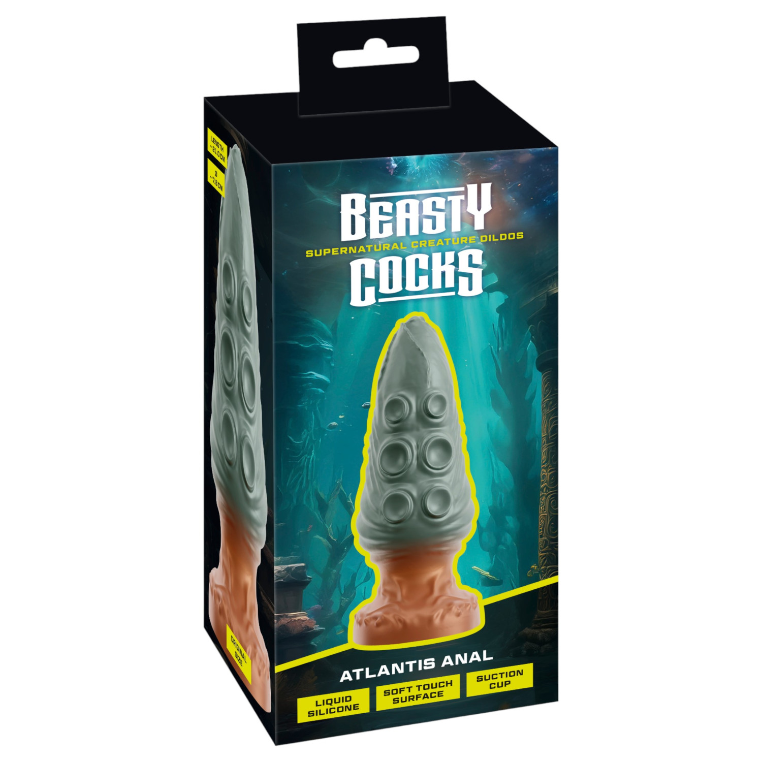 Beasty Cocks Atlantis - análplug (zöld)