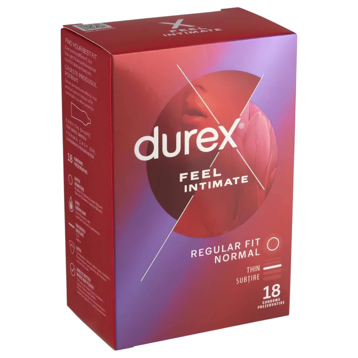 Durex Feel Intimate - vékonyfalú óvszer (18 db) Durex Feel Intimate - vékonyfalú óvszer (18 db)