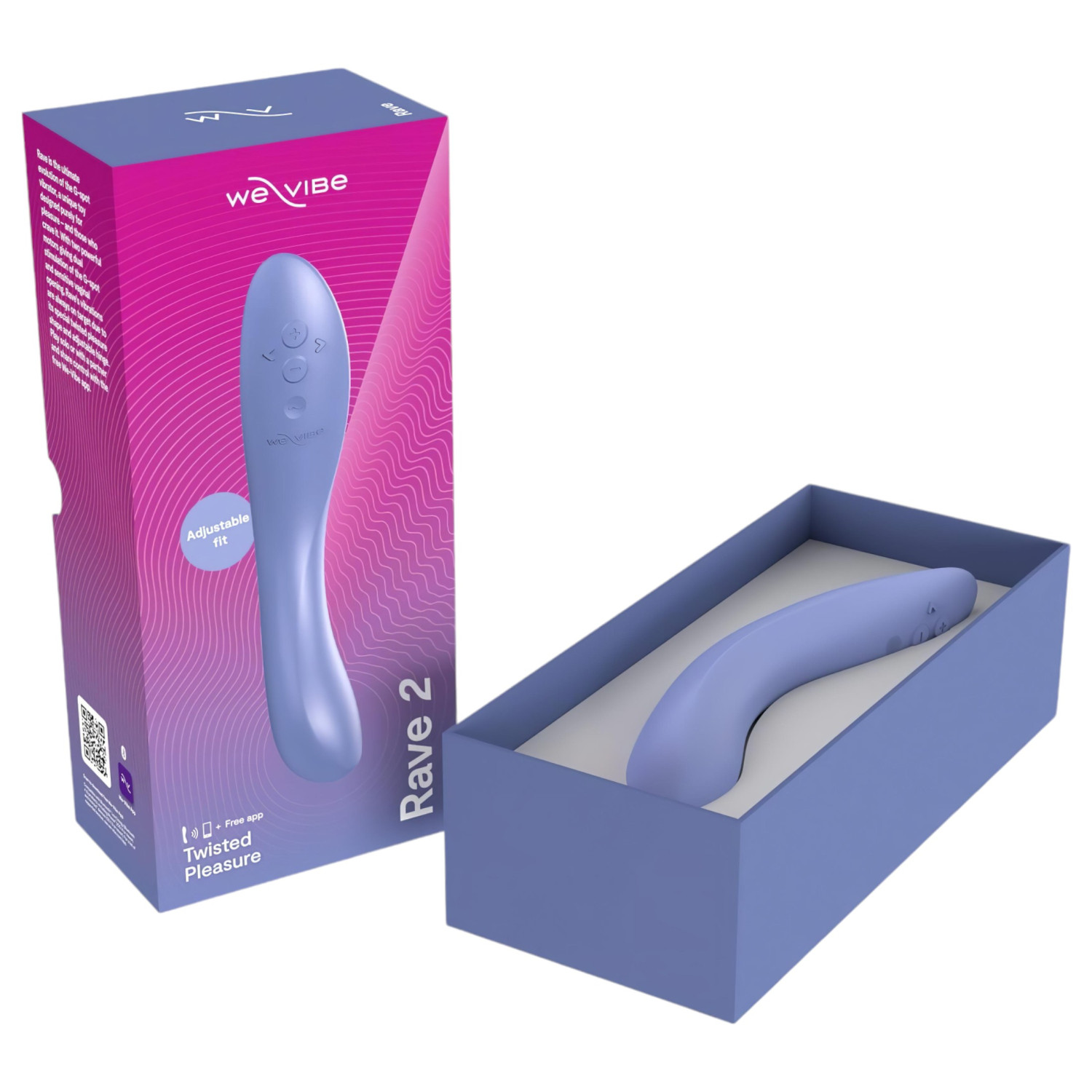 We-Vibe Rave 2 – App-vezérelt G-pont vibrátor (kék)