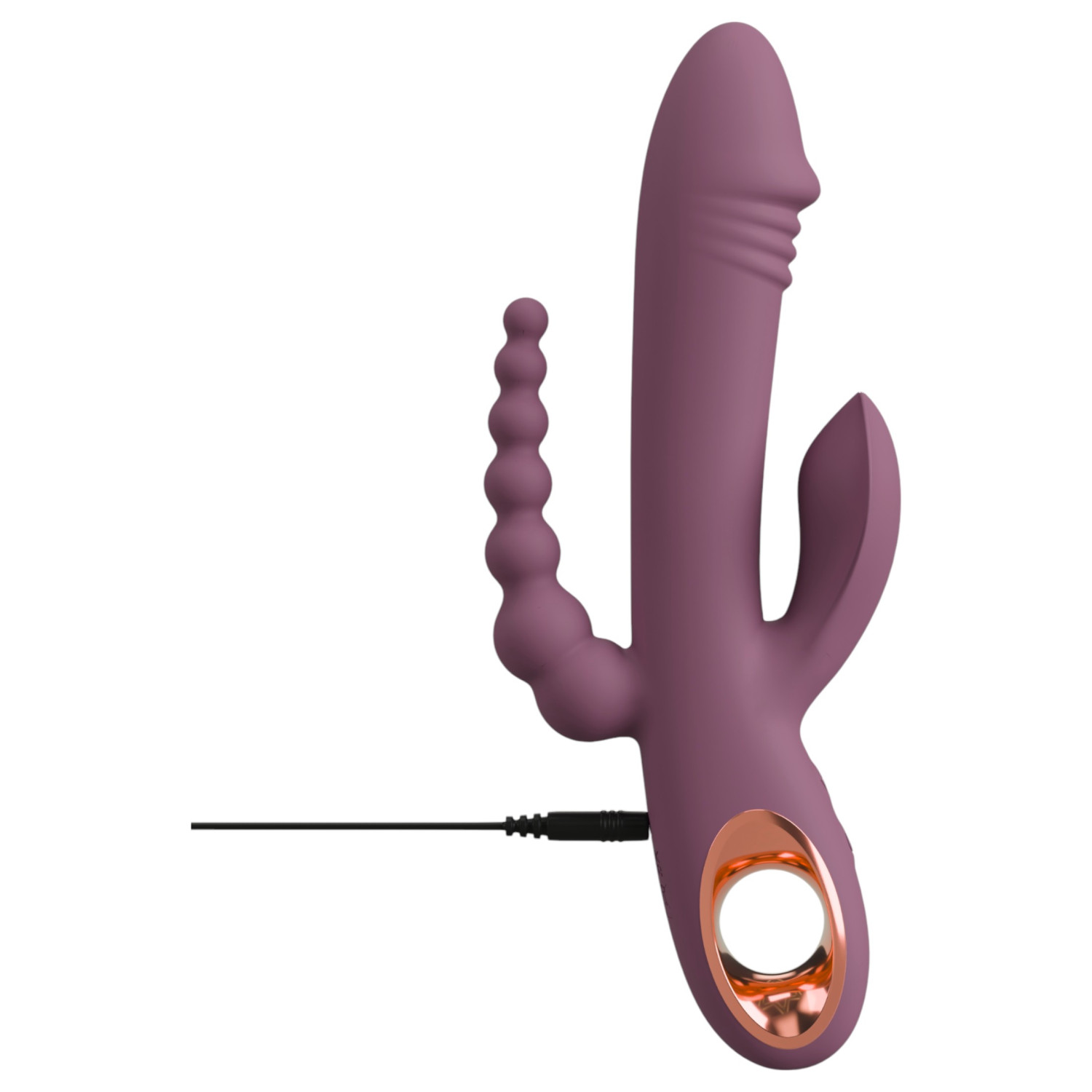 You2Toys - akkus, tripla karos vibrátor (lila)