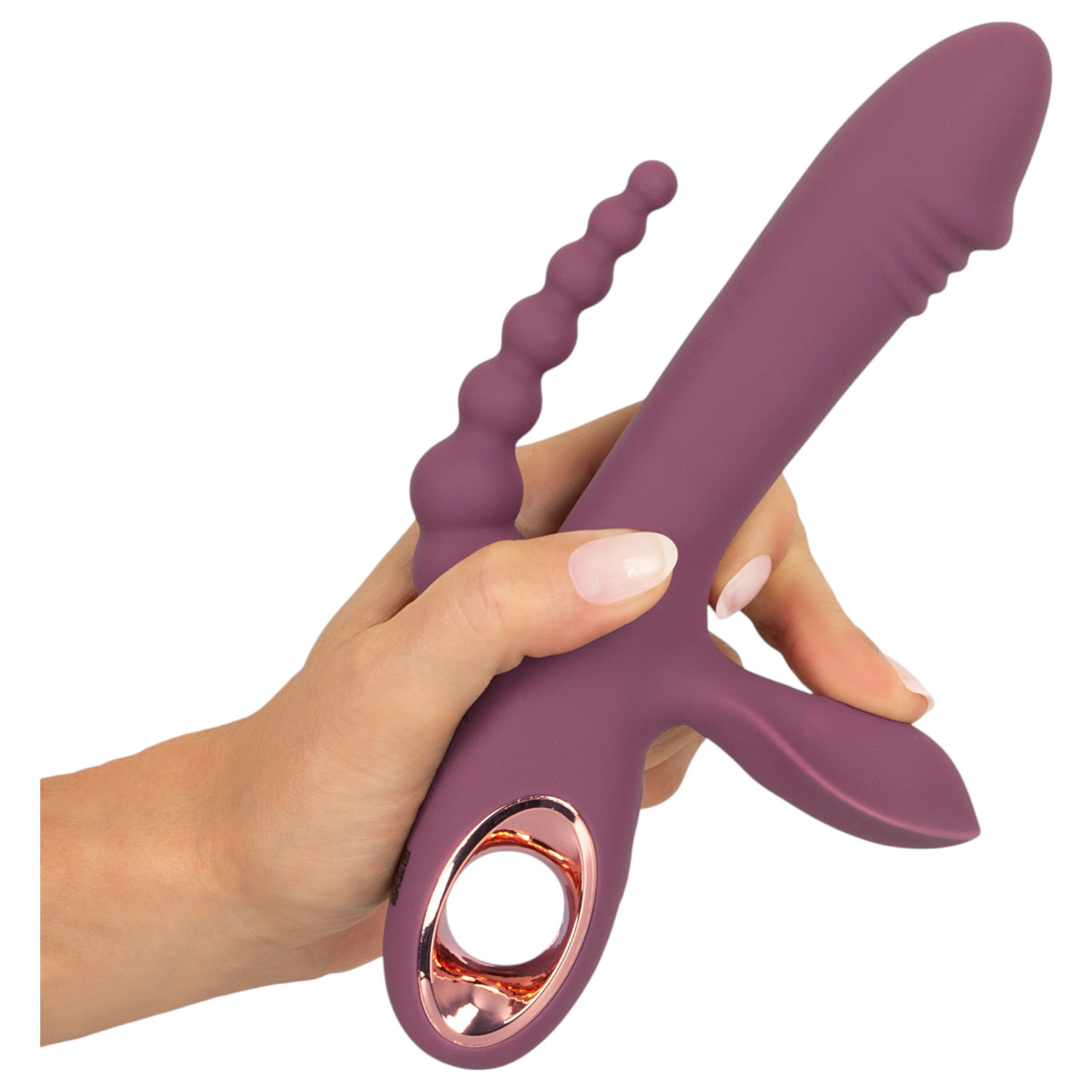 You2Toys - akkus, tripla karos vibrátor (lila)
