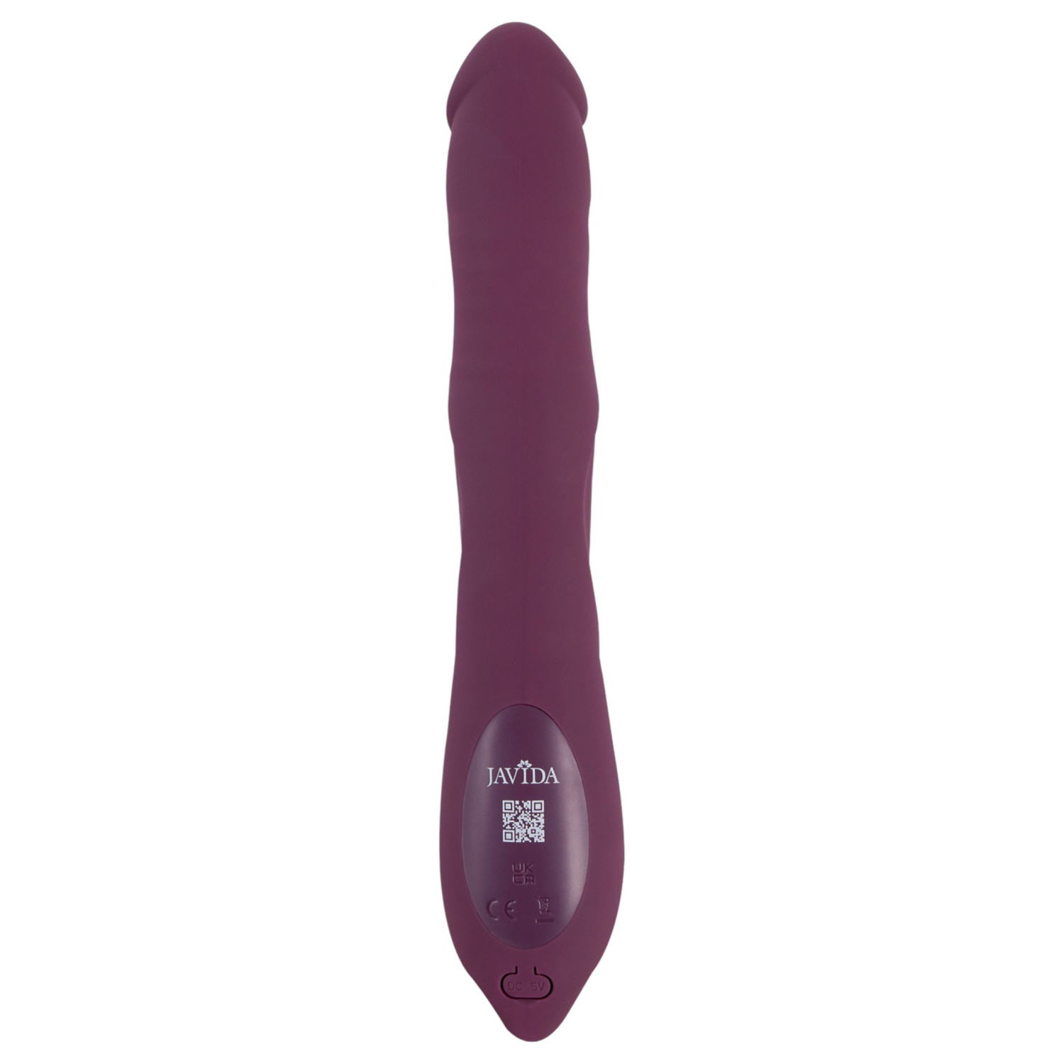 Javida - 3in1 lökő, forgó gyöngyös vibrátor (lila)