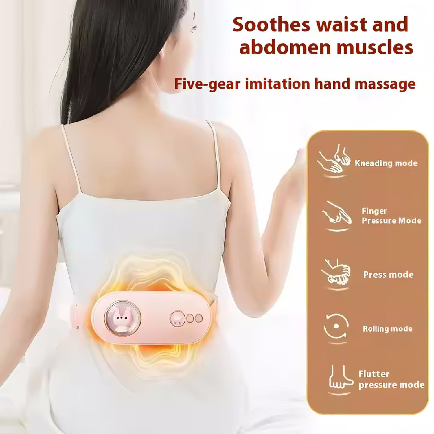 HappyPet Comfort - Menstruációs masszírozó öv (fehér)