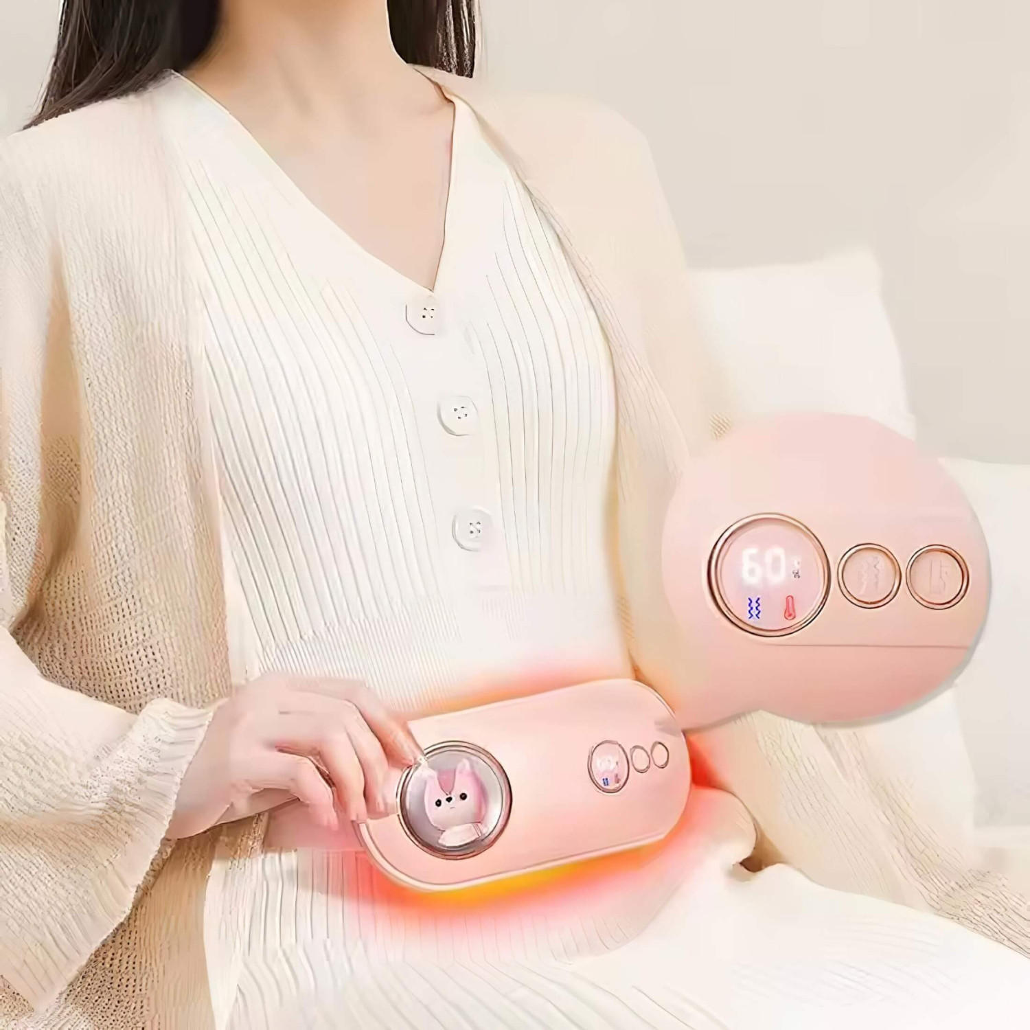 HappyPet Comfort - Menstruációs masszírozó öv (fehér) HappyPet Comfort - Menstruációs masszírozó öv (fehér)