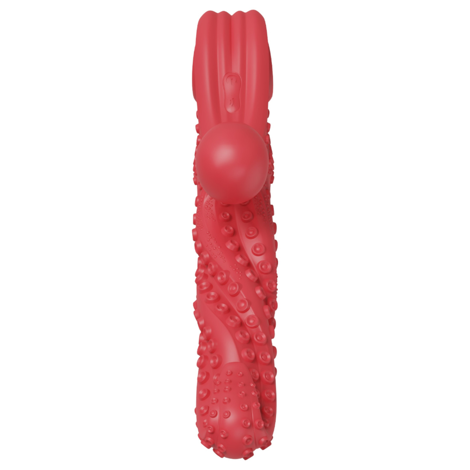 Monster Fuck - csiklókaros polipkar vibrátor (piros)