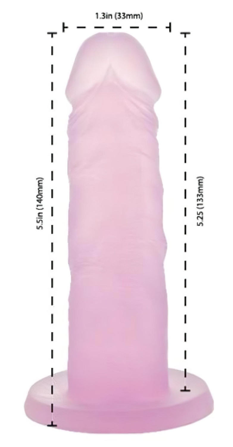 Addiction Cocktails - tapadókorongos dildó (pink)