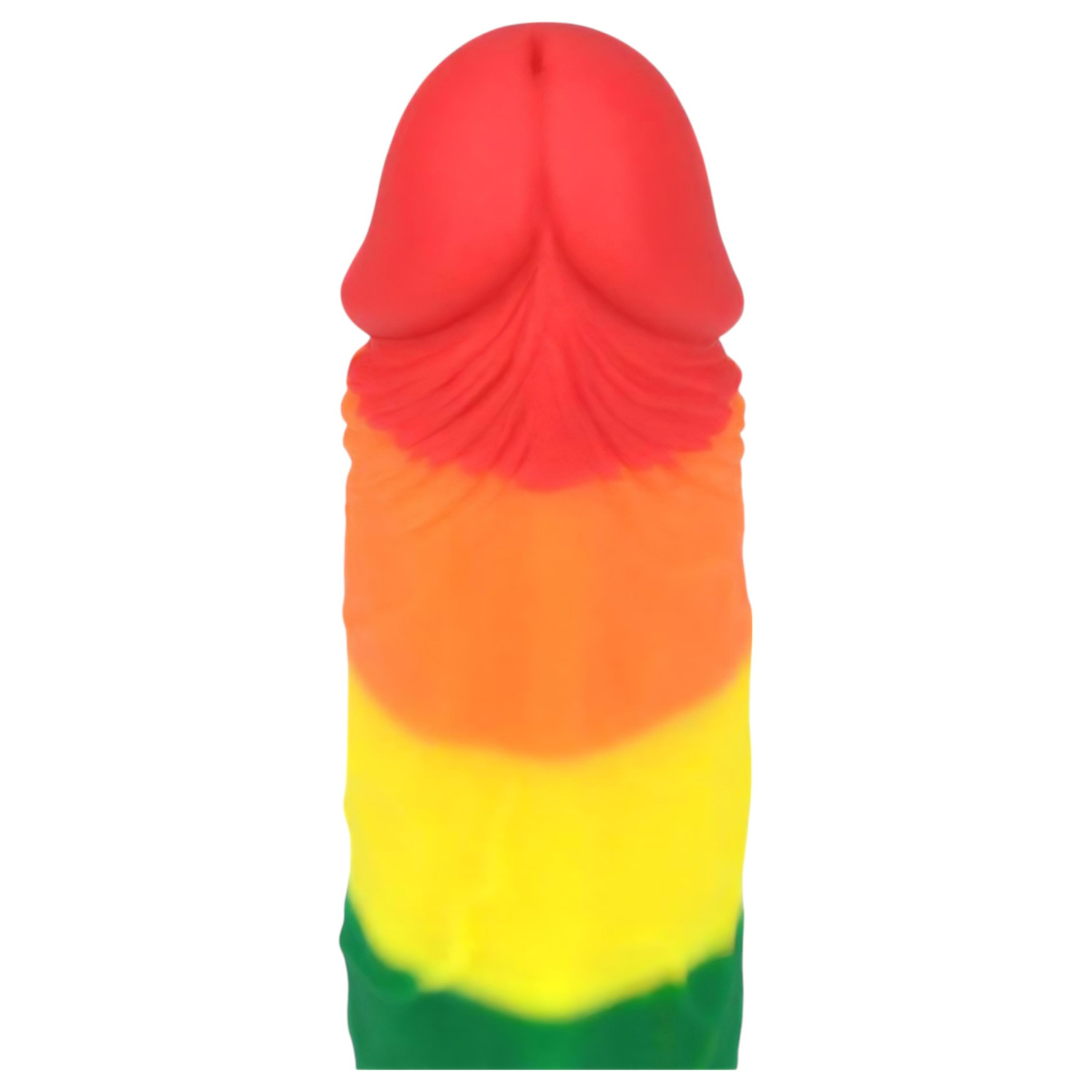 Lovetoy Prider - élethű dildó - 19 cm (szivárvány)