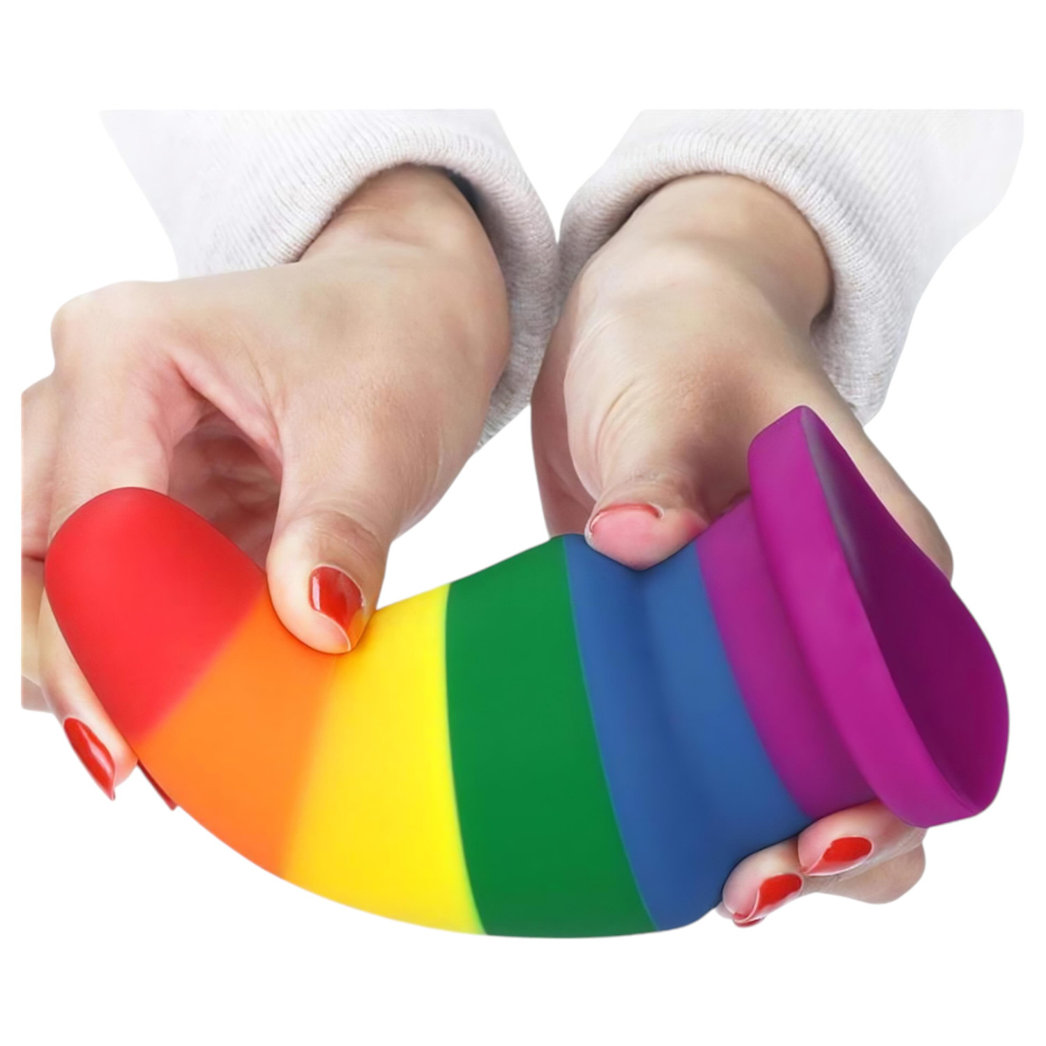 Lovetoy Prider - anál tágító plug - 15 cm (szivárvány)