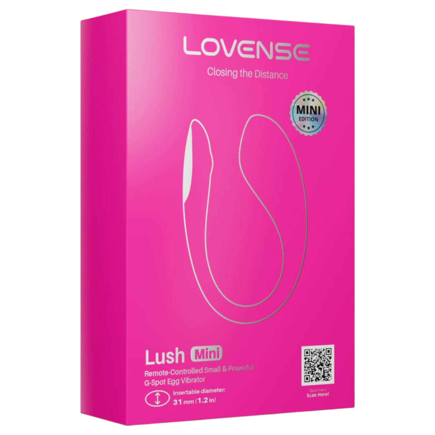 Lovense Lush Mini – App-vezérelt vibrációs tojás (pink)