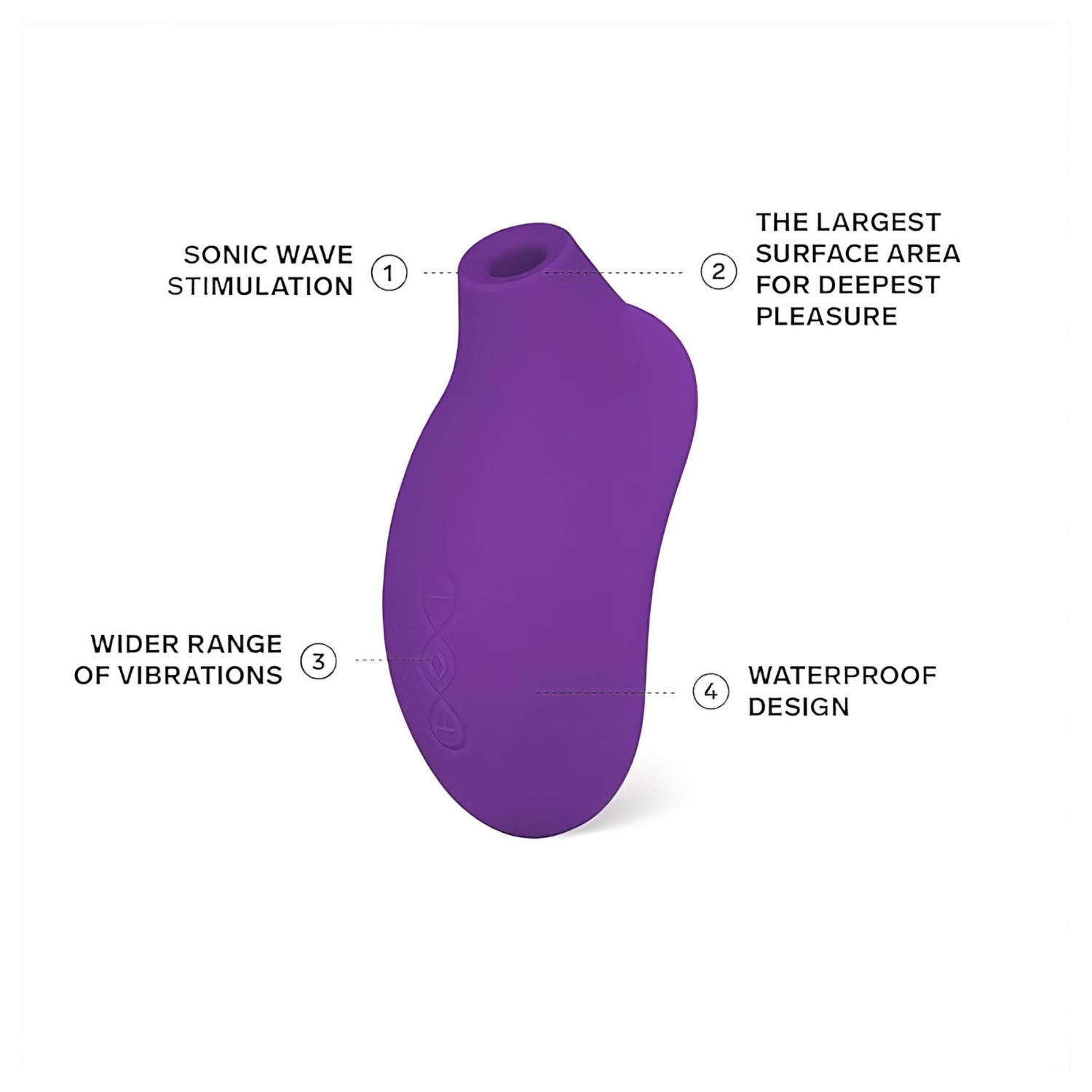 LELO Sona 2 - hanghullámos csiklóizgató (lila) LELO Sona 2 - hanghullámos csiklóizgató (lila)