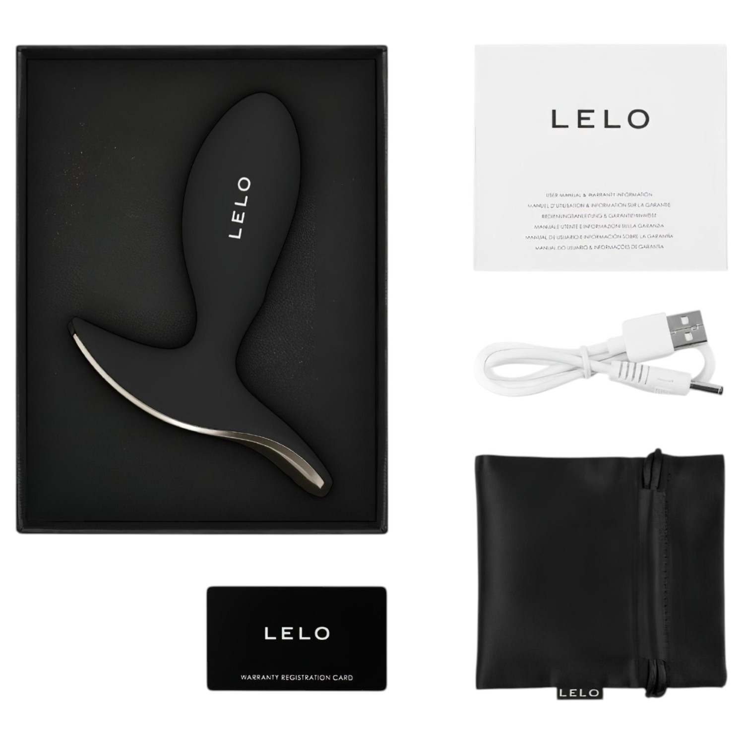 LELO Surfer – App-vezérelt análvibrátor (fekete)