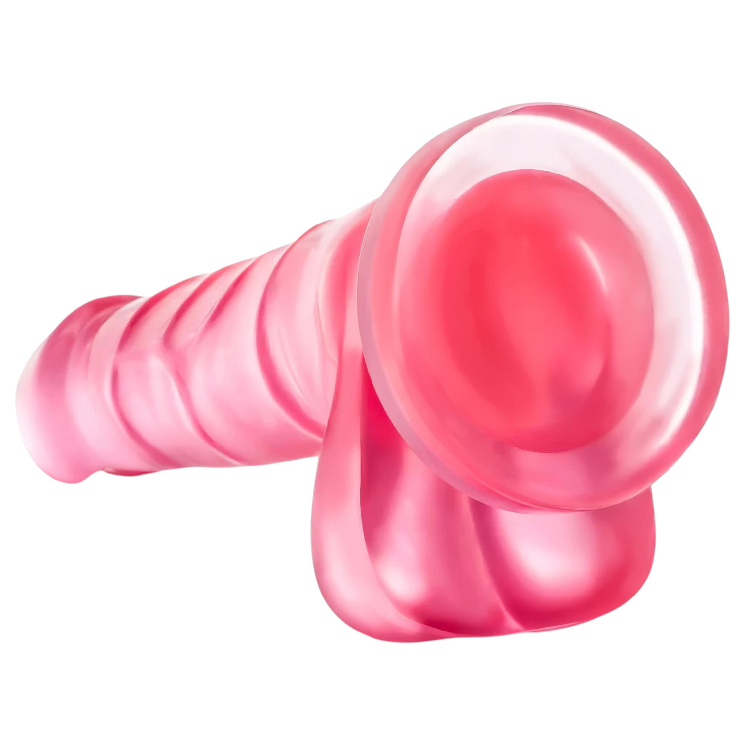 B Yours Sweet N Hard 4 - herés dildó - 18 cm (pink)