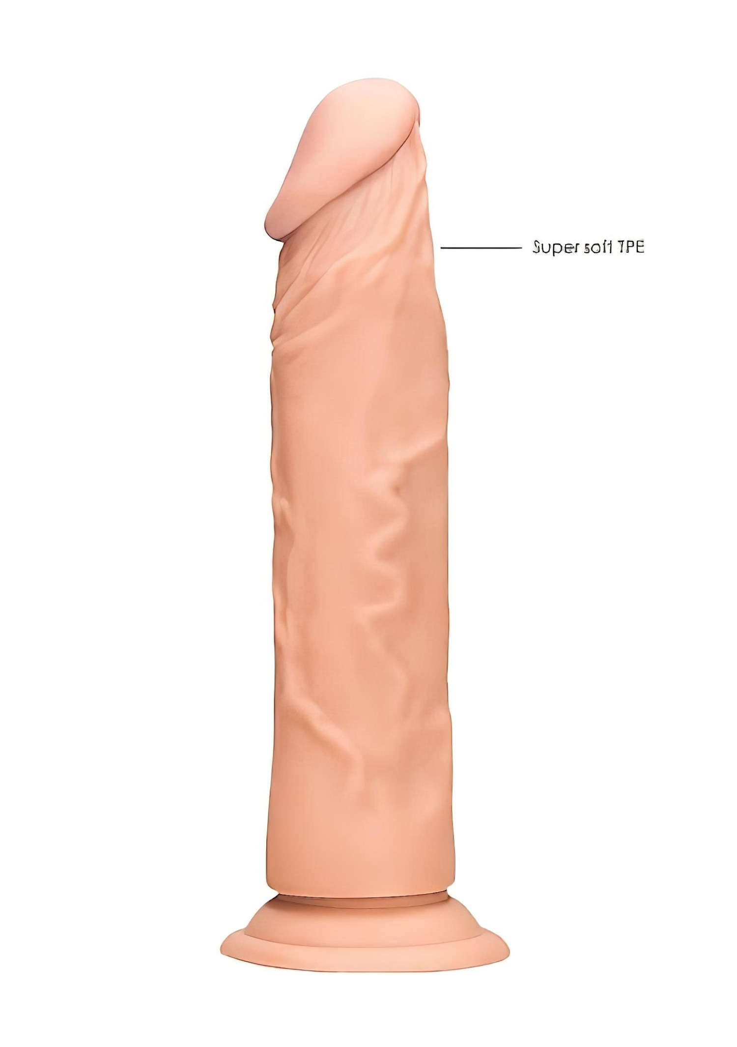RealRock Dong 10 - élethű dildó (25 cm, natúr)