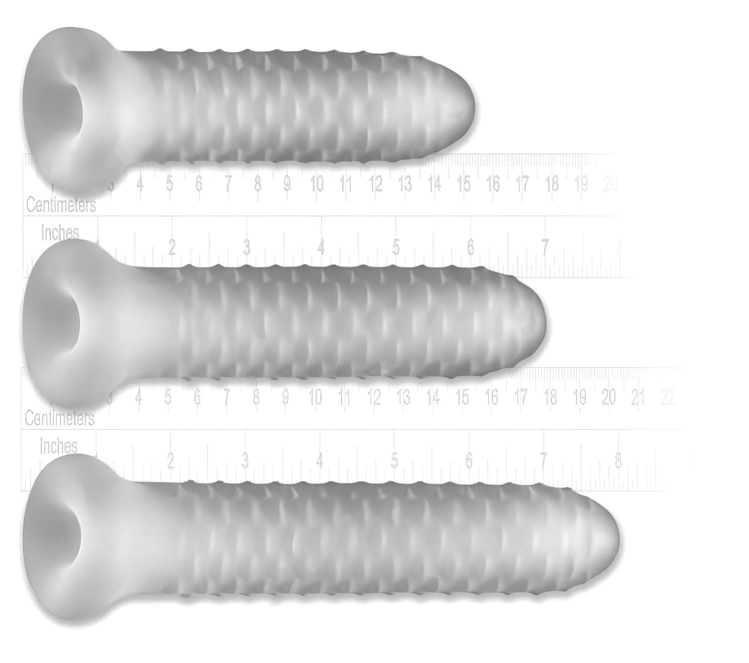 Perfect Fit - Fat Boy Checker Box - péniszköpeny (15 cm, fehér)