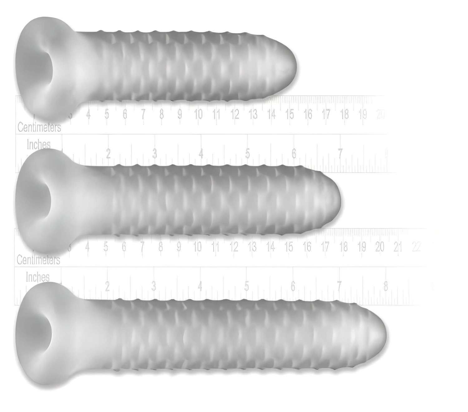Perfect Fit - Fat Boy Checker Box - péniszköpeny (17 cm, fehér)