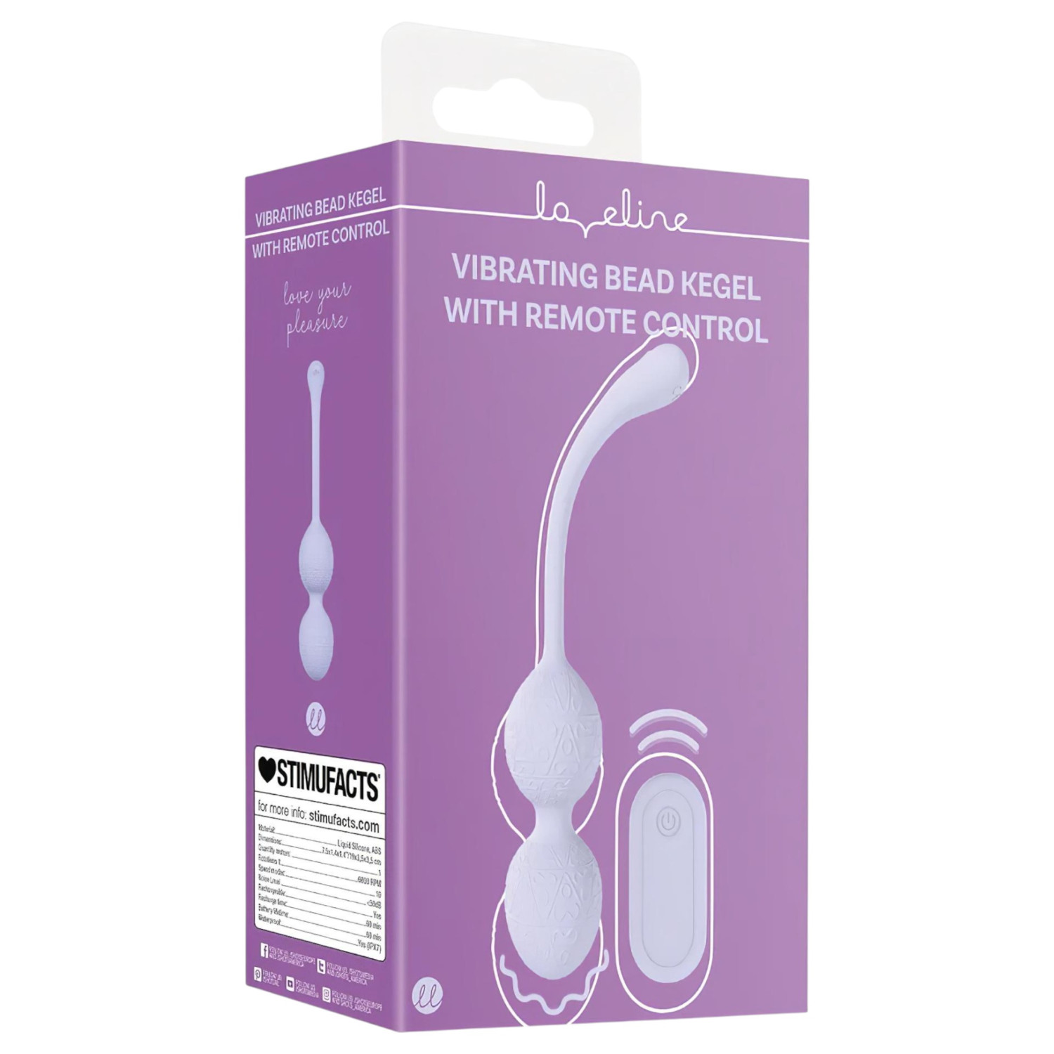 Loveline - vibrációs kegel duo (lila)