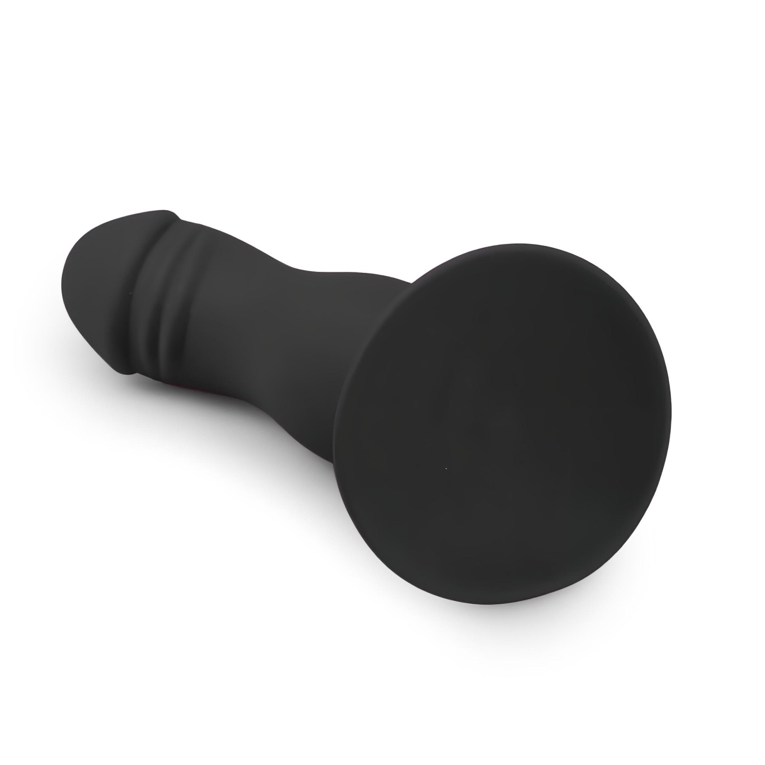 EasyToys - makkos, tapadókorongos dildó (fekete)