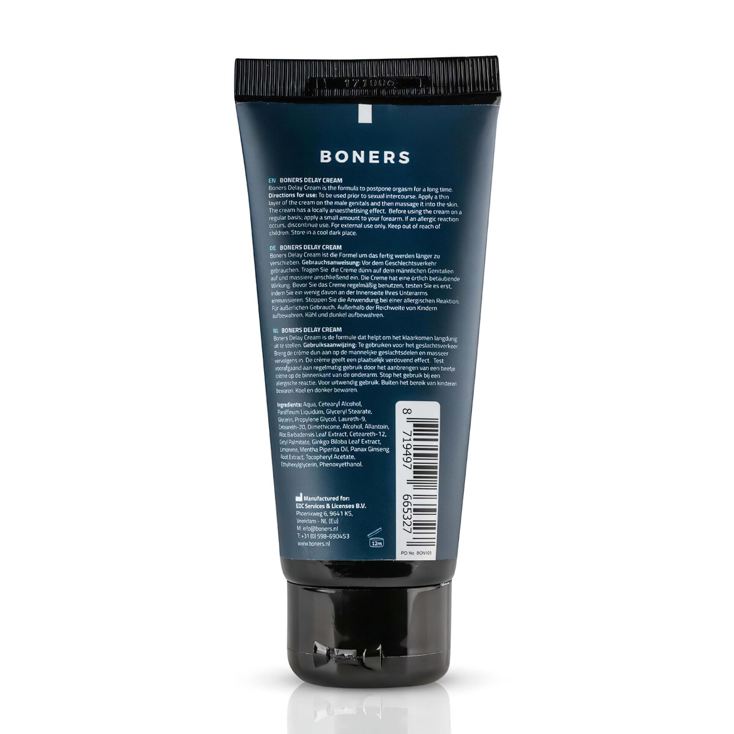 Boners Essentials Delay - késleltető krém férfiaknak (100 ml)