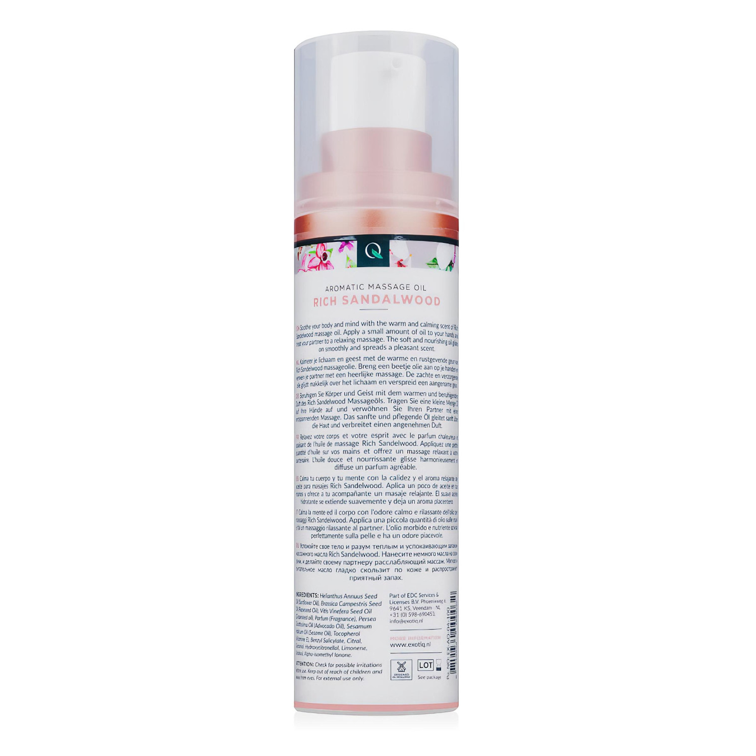 Exotiq - illatos masszázsolaj - szantálfa (100 ml)