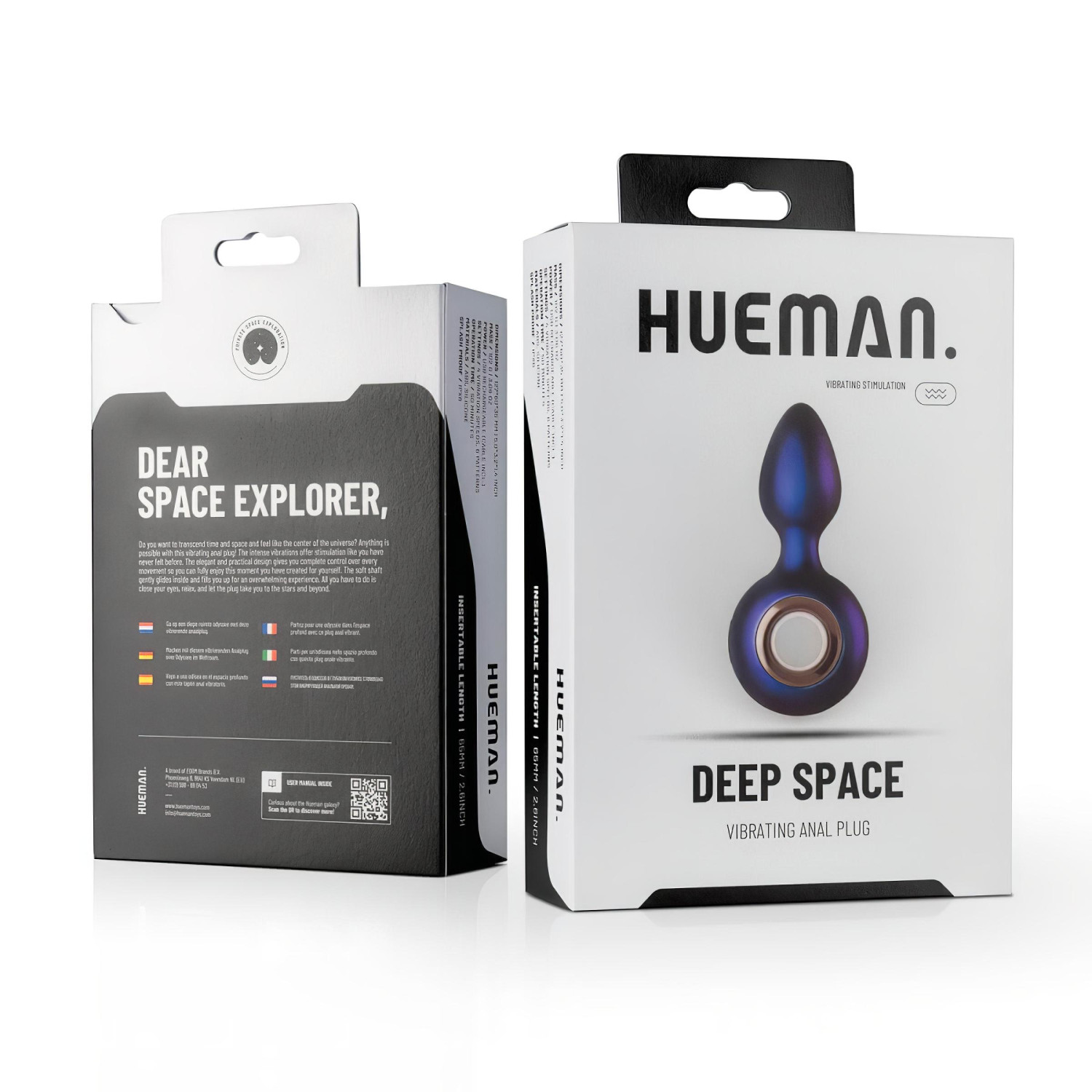 Hueman Deep Space - akkus anál vibrátor (lila)