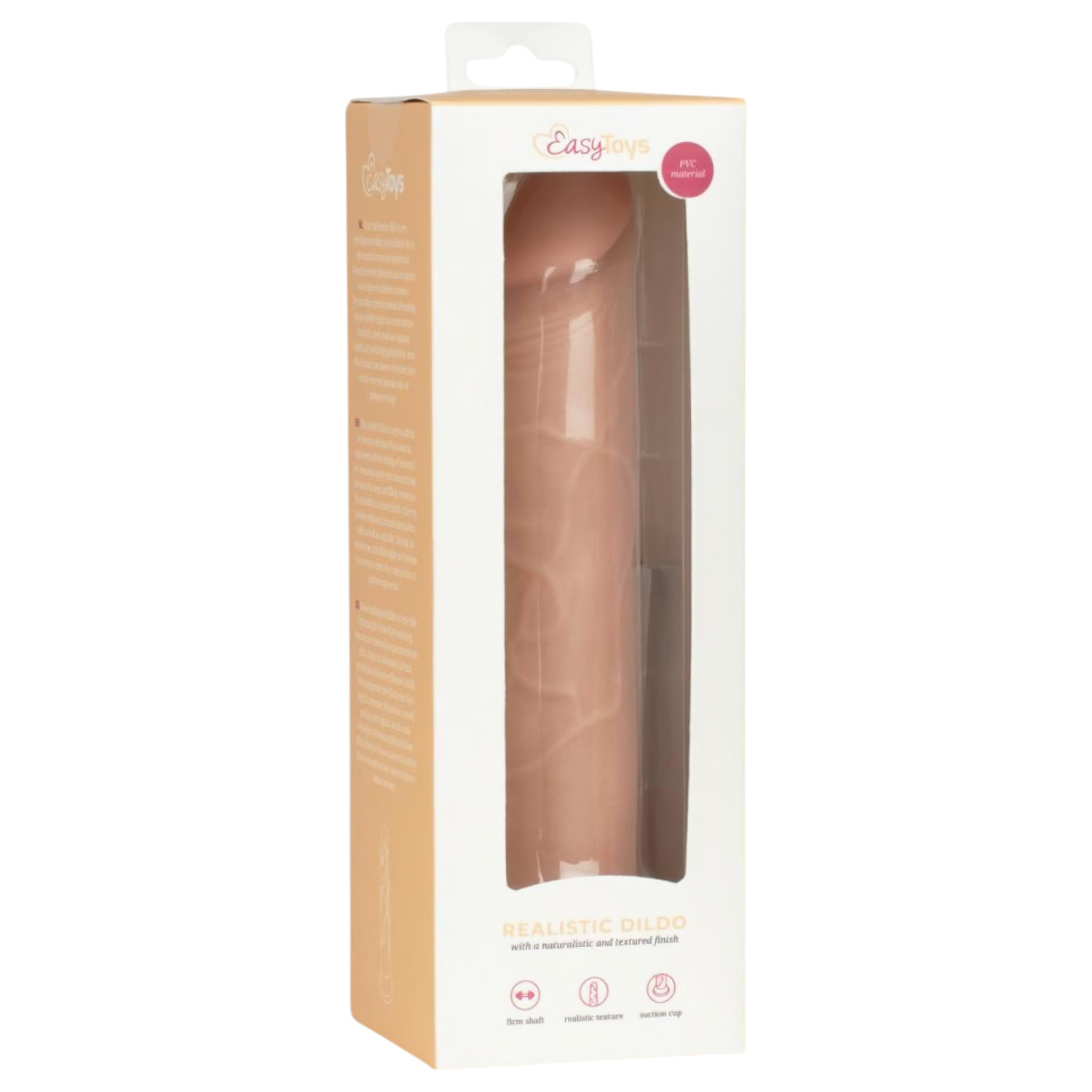 EasyToys - élethű dildó - 17,5 cm (natúr)