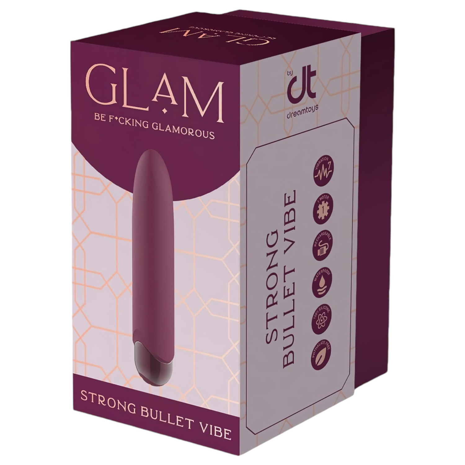 Glam - akkus, vízálló mini vibrátor (lila) Glam - akkus, vízálló mini vibrátor (lila)